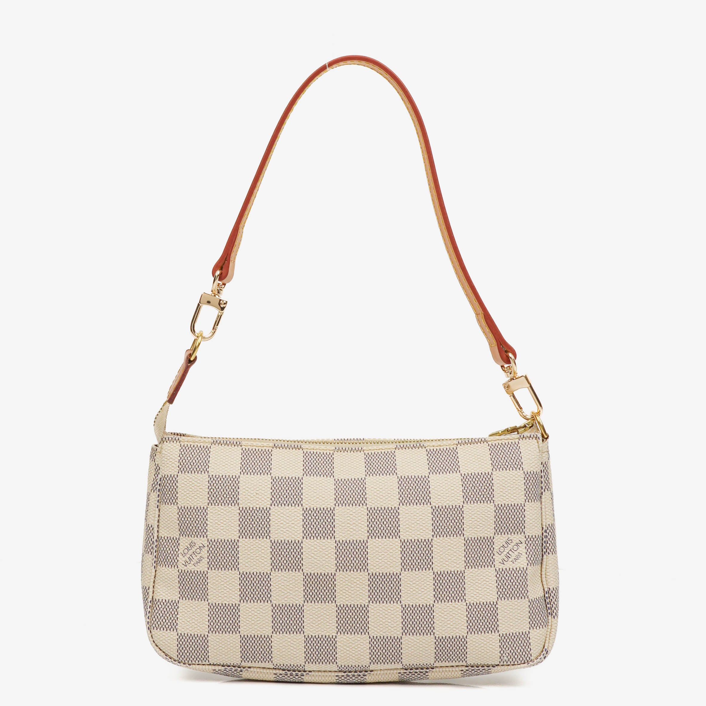 Louis Vuitton Pochette Accessoires Damier Azur Clutch Handbag