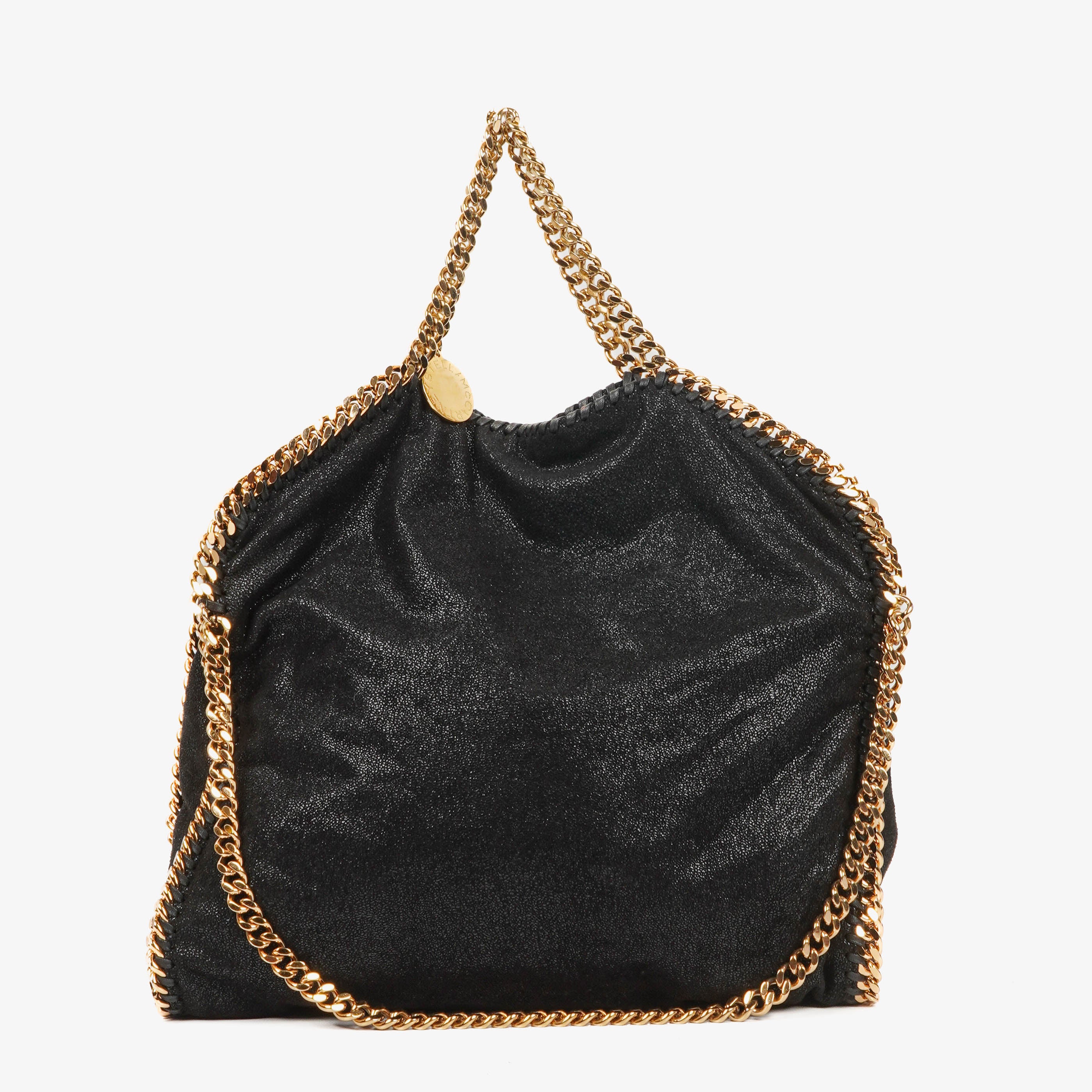 Stella McCartney Black Falabella Tote Vegan Shaggy Deer