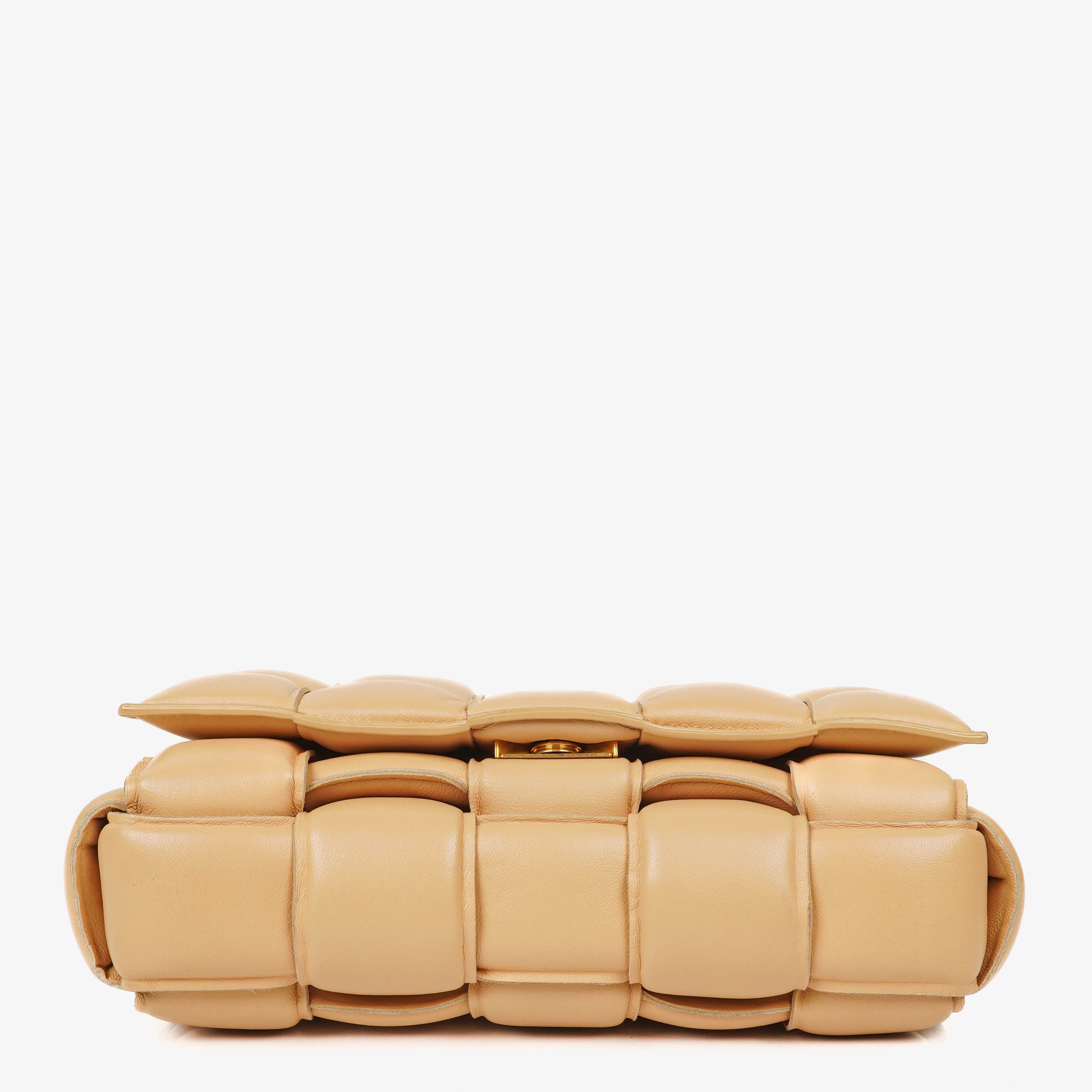 Bottega Veneta Cassette Padded Intrecciato Beige Crossbody Bag