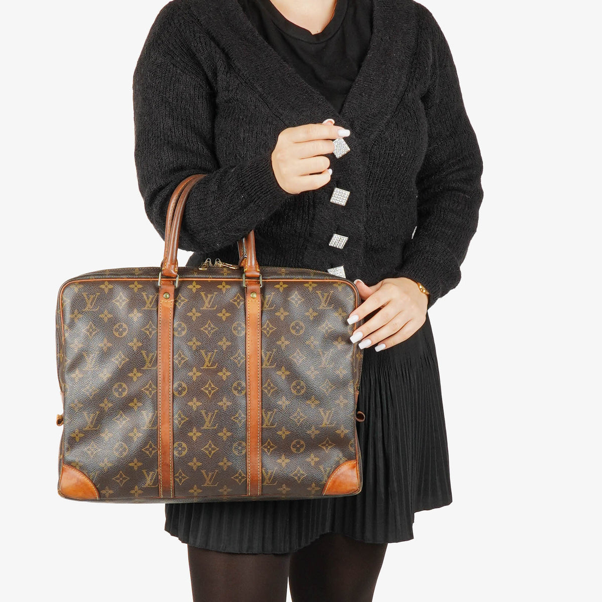 Louis Vuitton Porte-Documents Voyage Monogram Canvas Briefcase