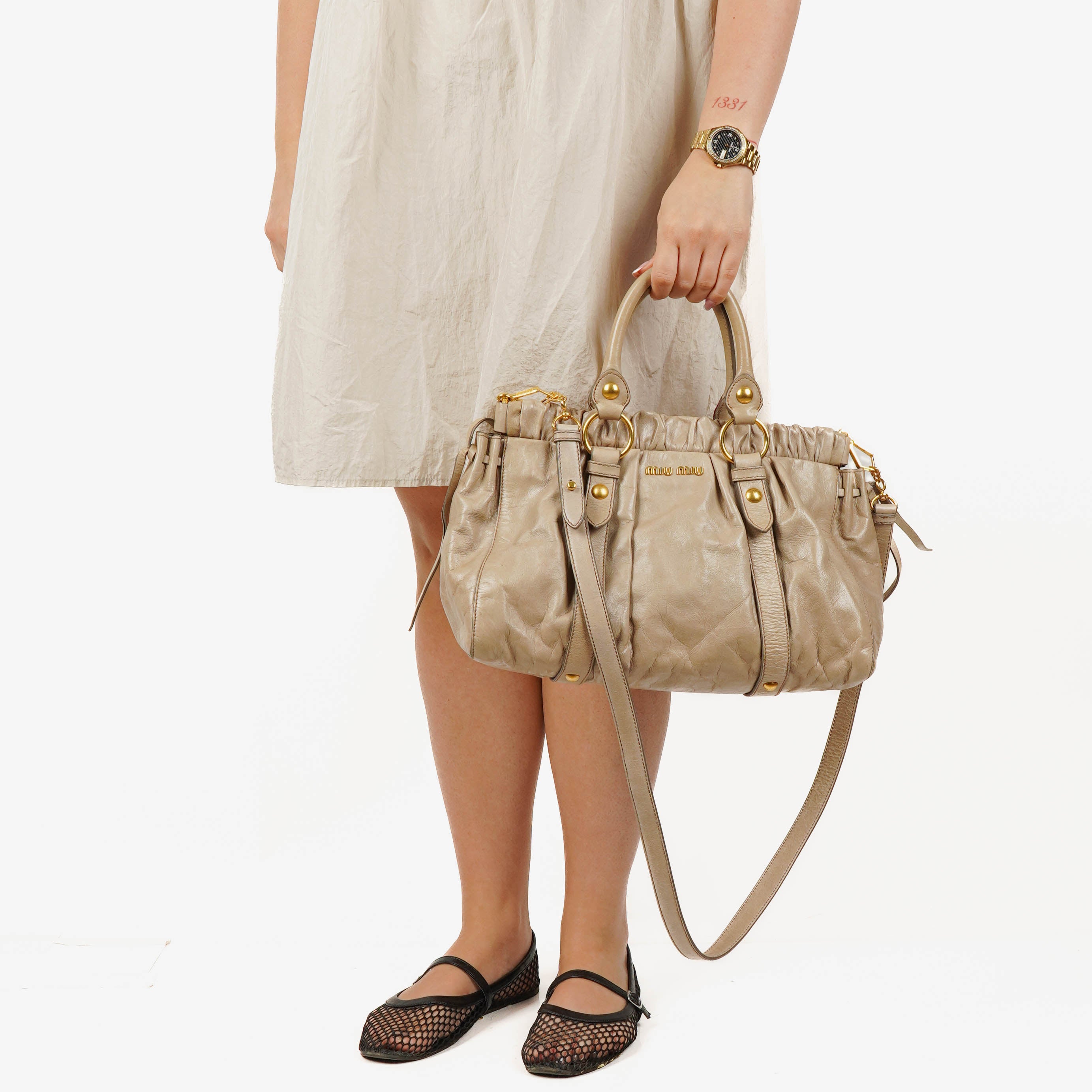 Miu Miu Vitello Satchel Bag