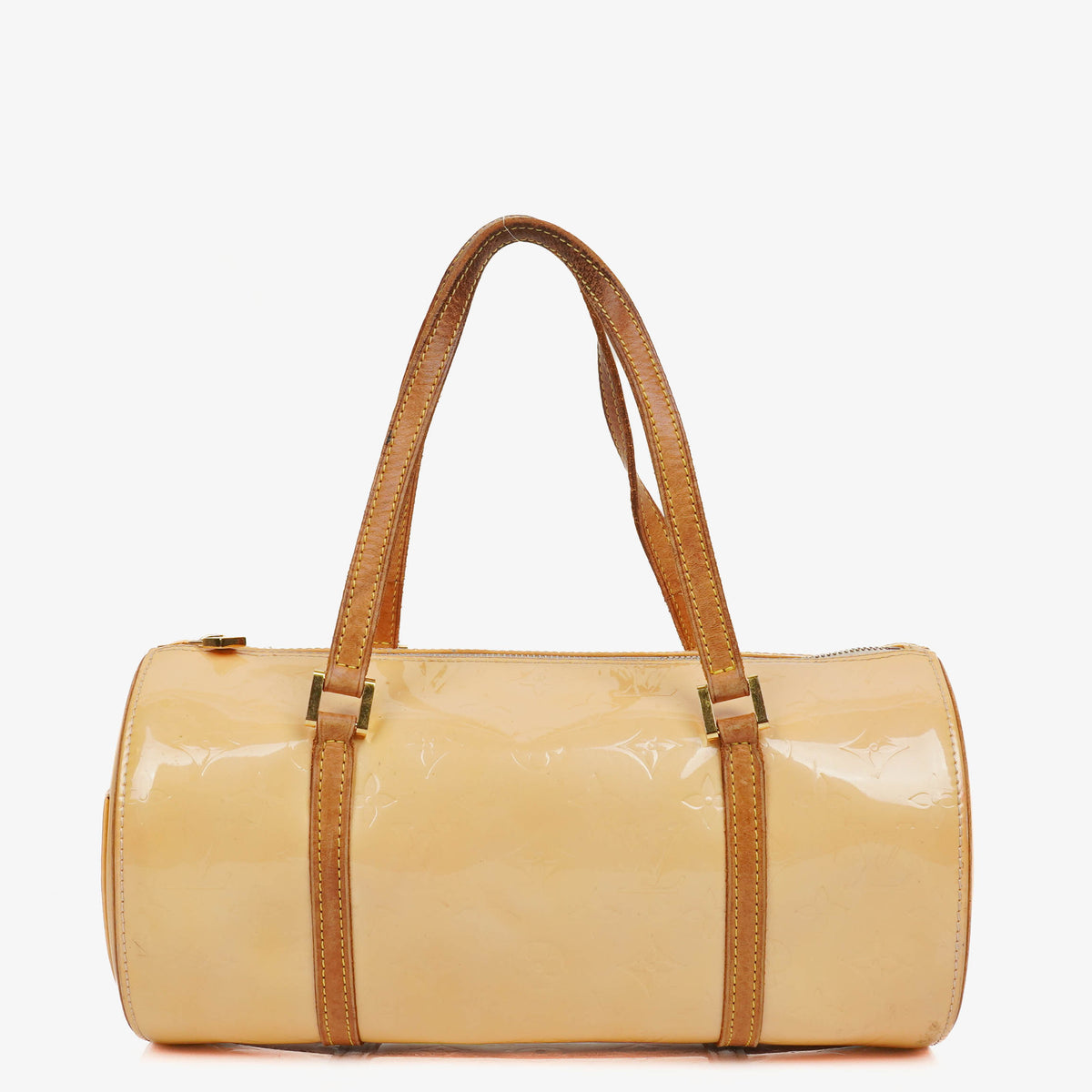 Louis Vuitton Papillon 30 Bedford Cream Beige Monogram Vernis Leather Bag