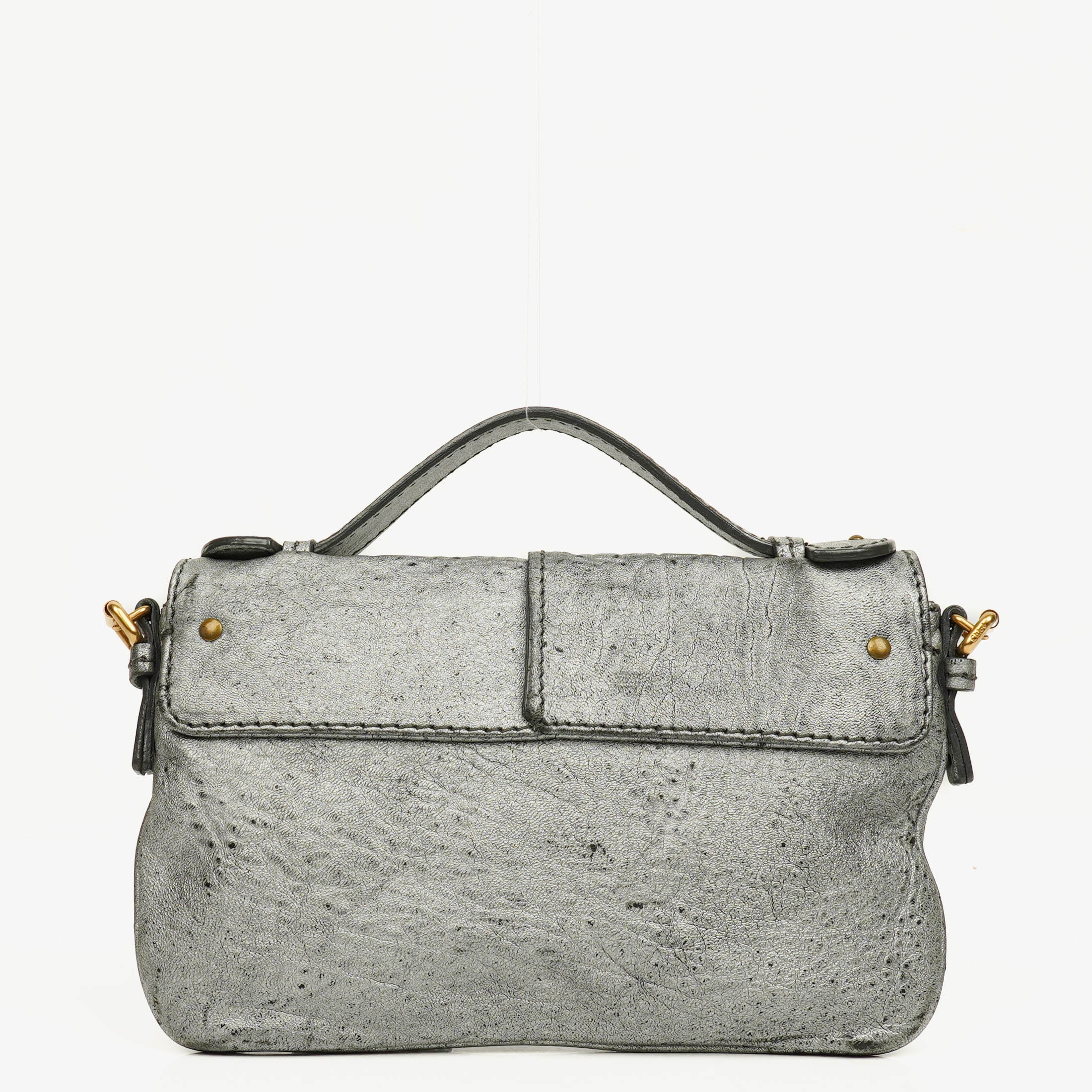 Chloe Metallic Mini Paddington Satchel Bag