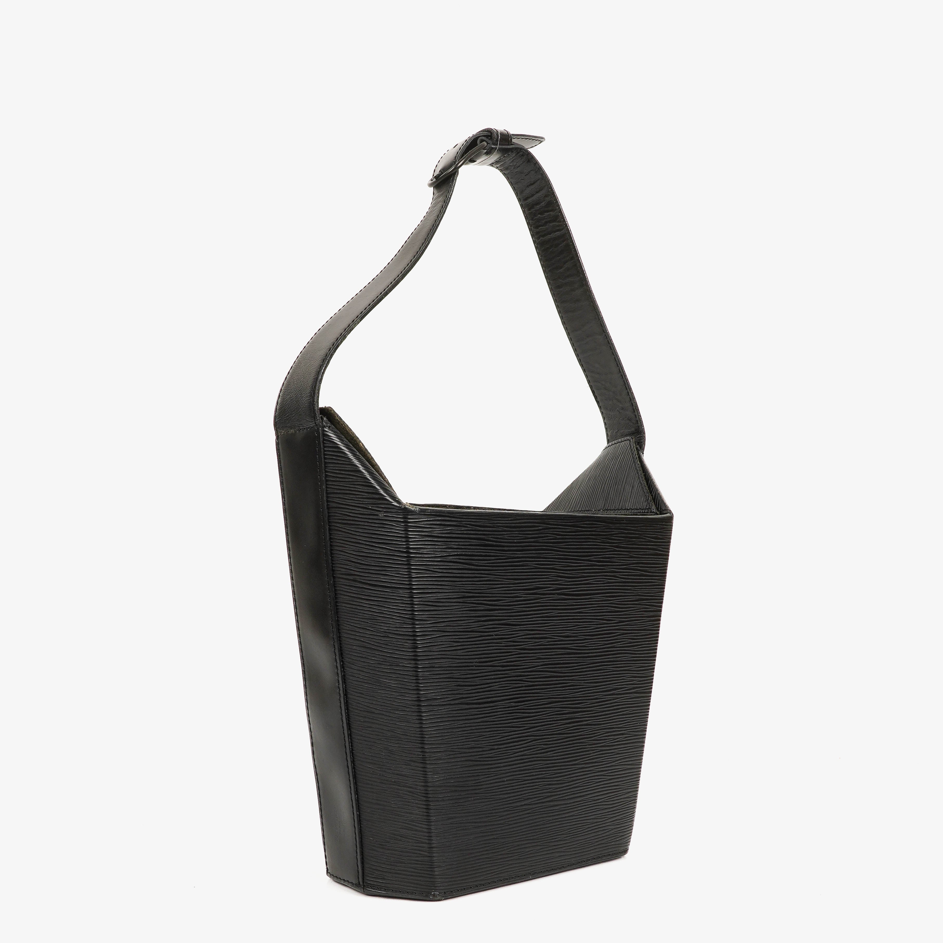 Louis Vuitton Sac Seau Black EPI Leather Bag