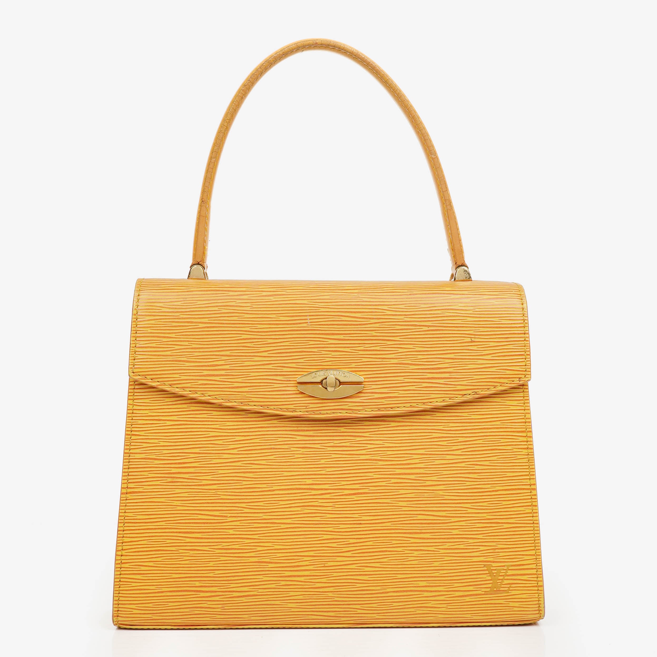 Louis Vuitton Yellow EPI Leather Malesherbes Handbag