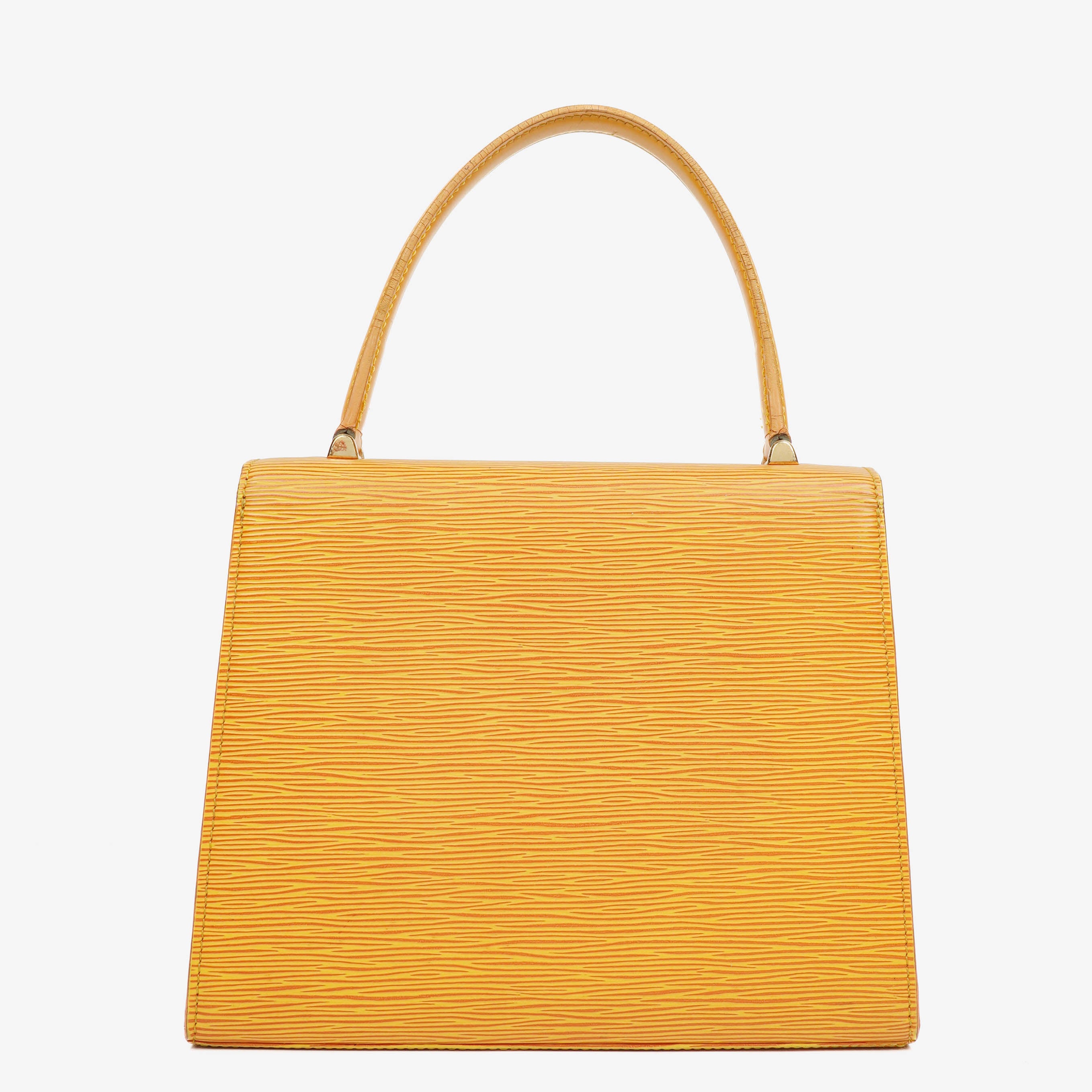 Louis Vuitton Yellow EPI Leather Malesherbes Handbag