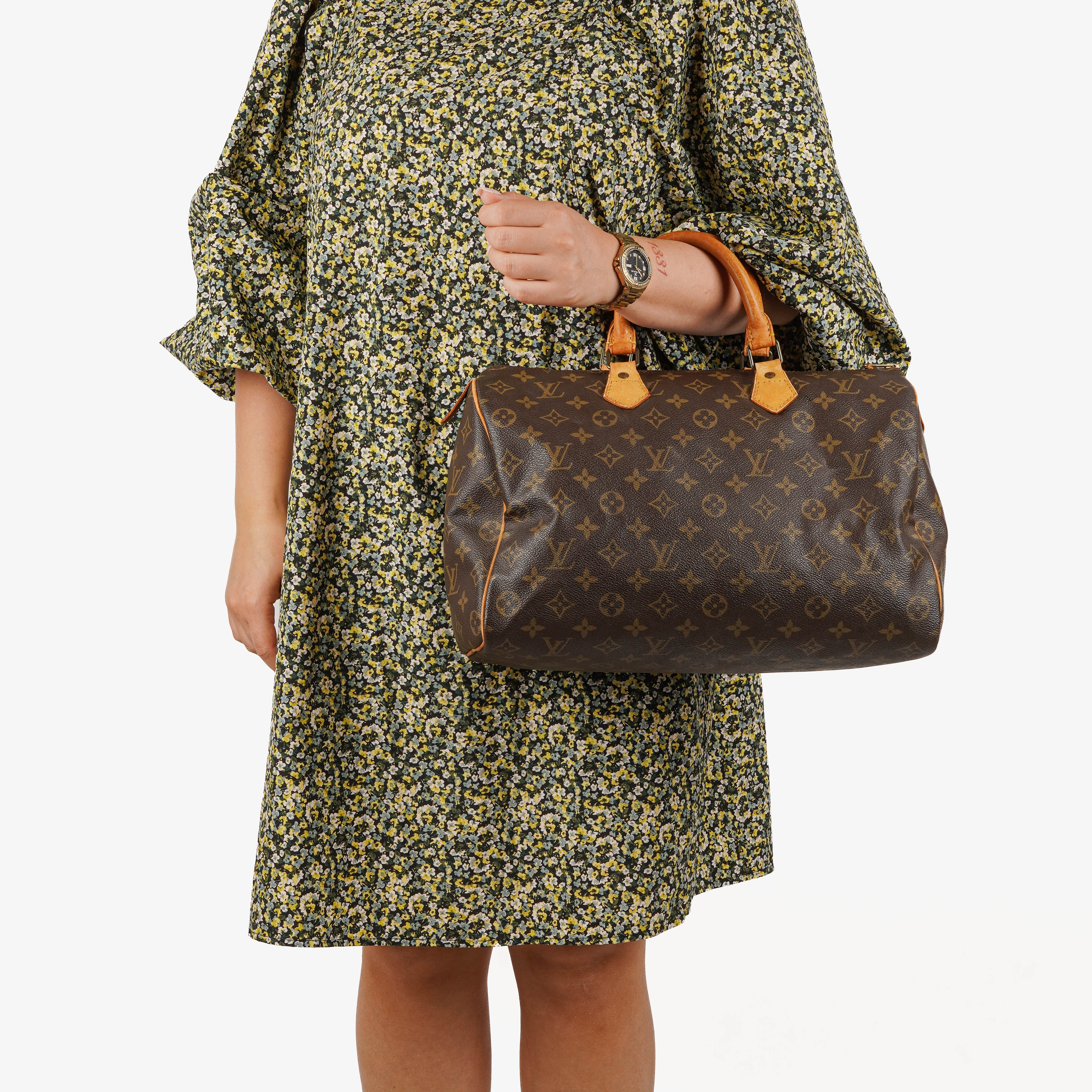 Louis Vuitton Speedy 35 Monogram Canvas Handbag