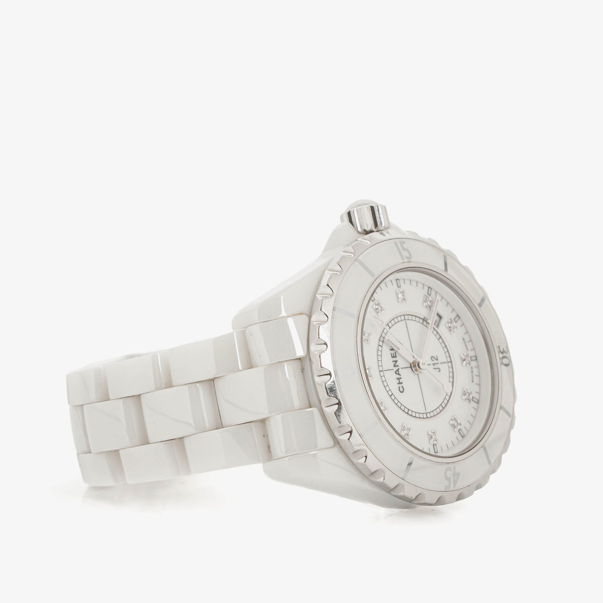 Chanel J12 Stainless Steel White Ceramic 38mm Quartz Watch