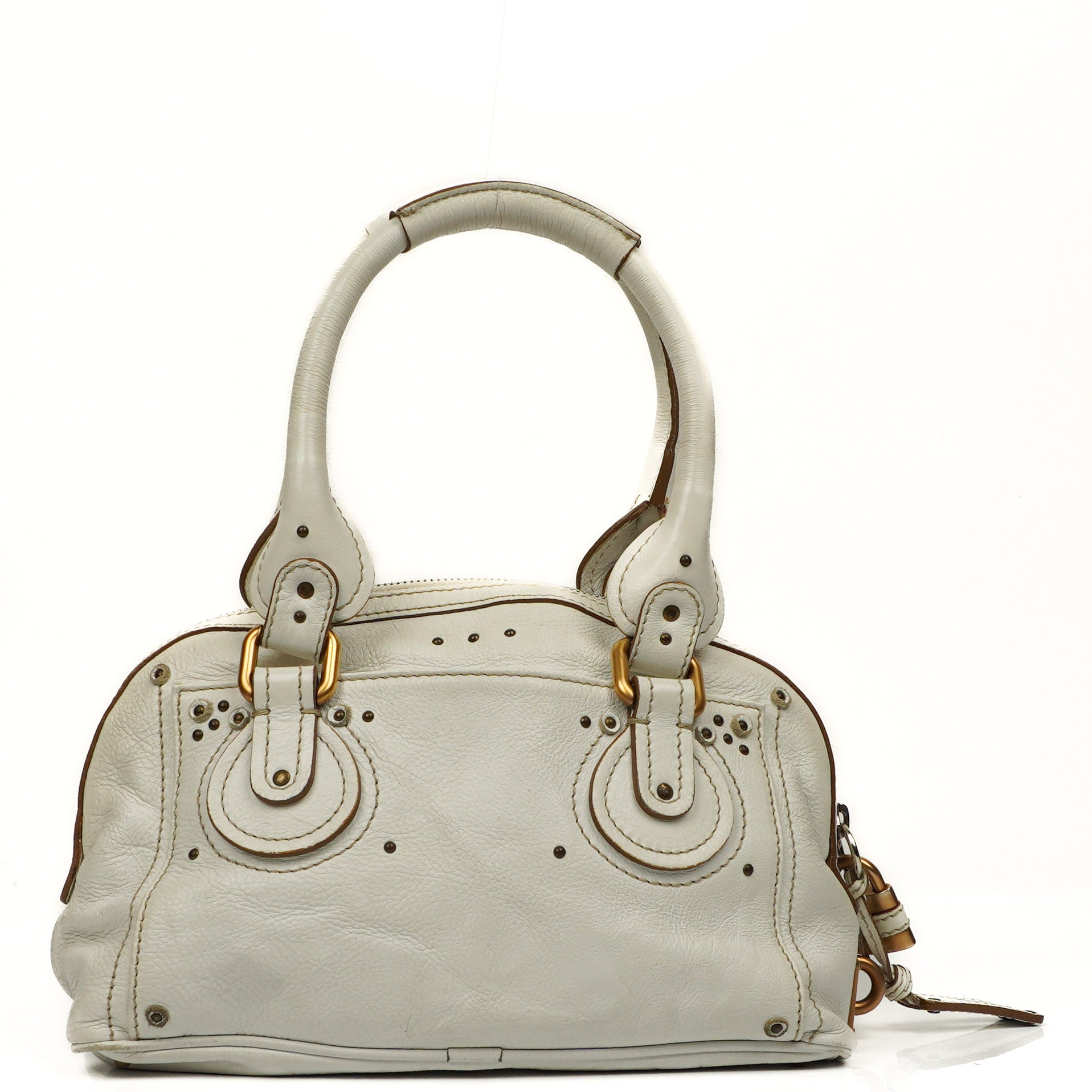Chloe Paddington Satchel Bag White