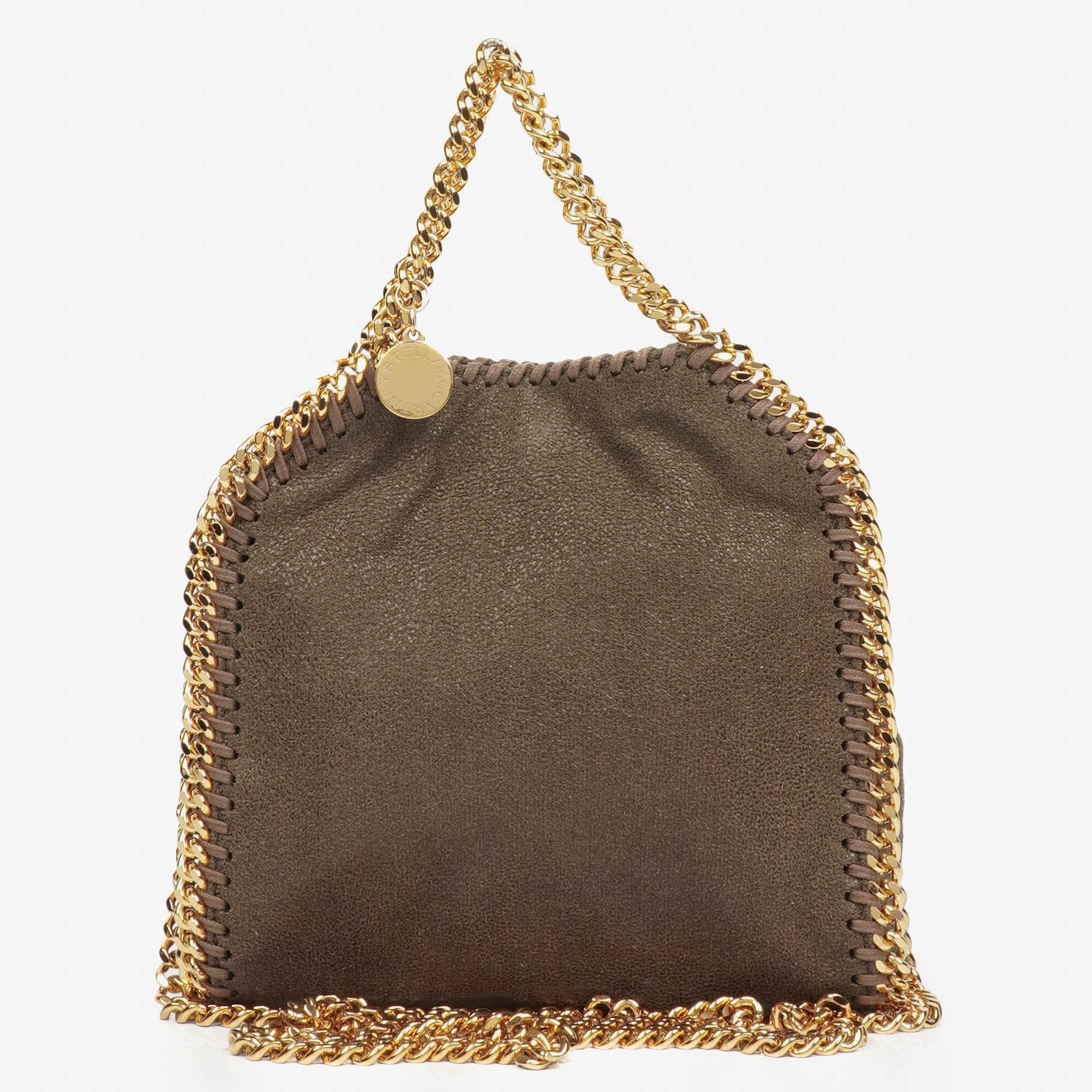 Stella McCartney Falabella Tiny Tote Brown Vegan Shaggy Deer Bag