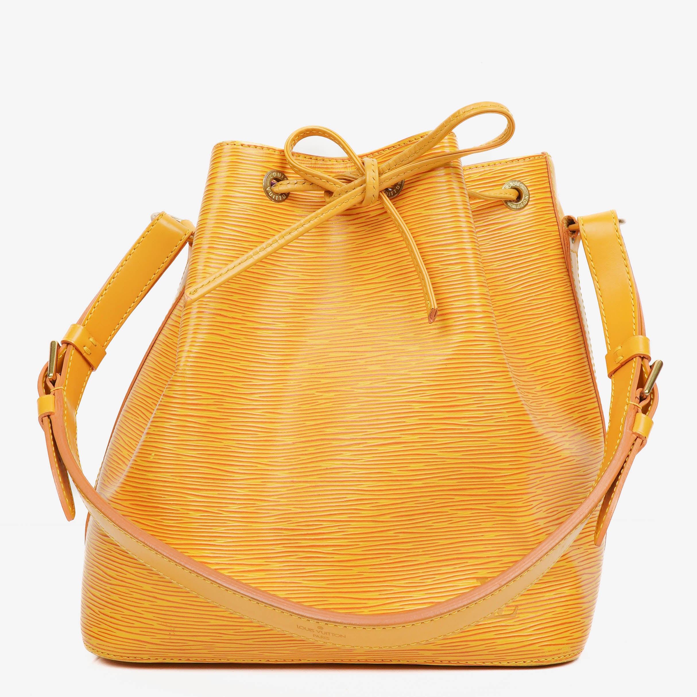 Louis Vuitton Petit Noe Yellow EPI Leather Shoulder Bag