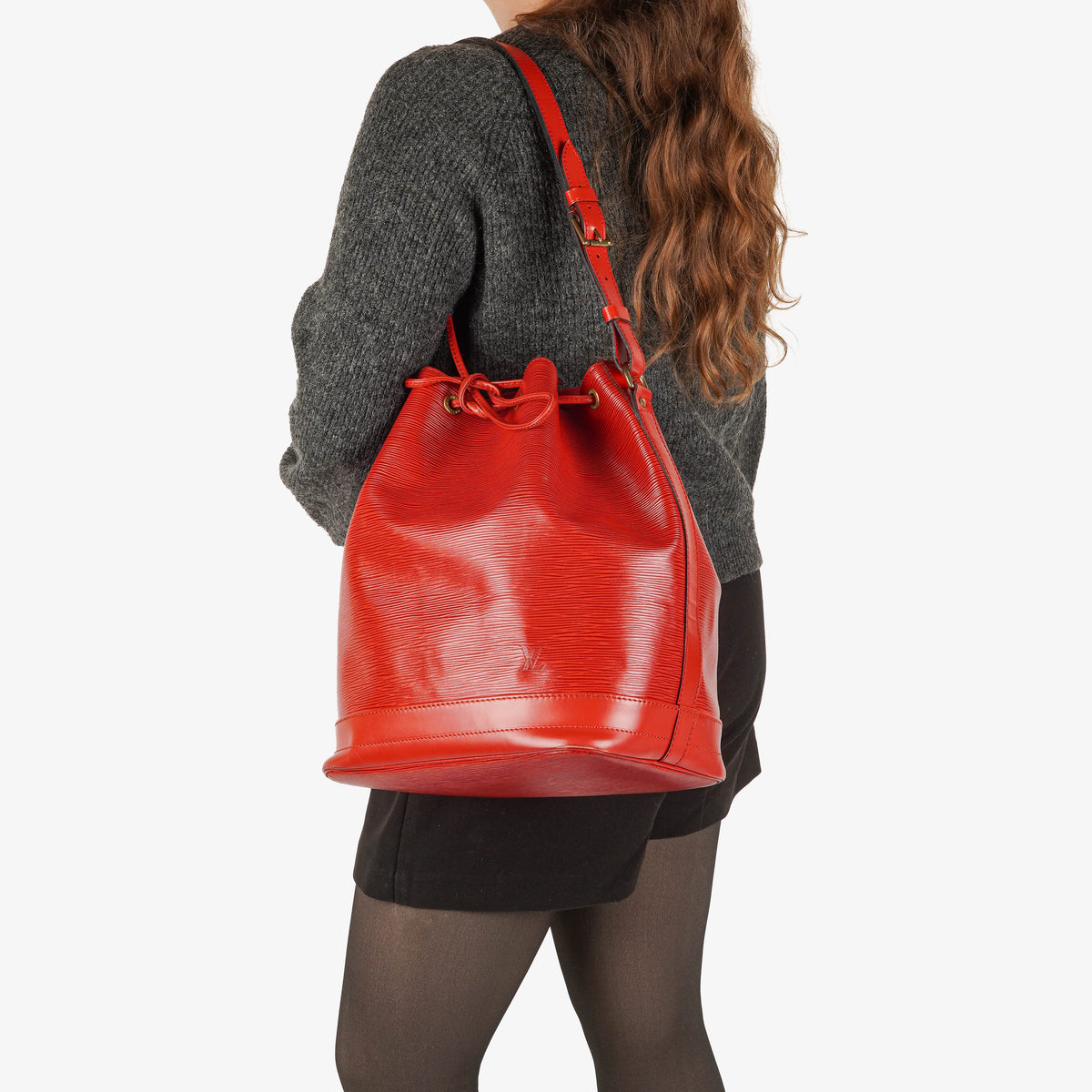Louis Vuitton Noe Grande Red EPI Leather Shoulder Bag