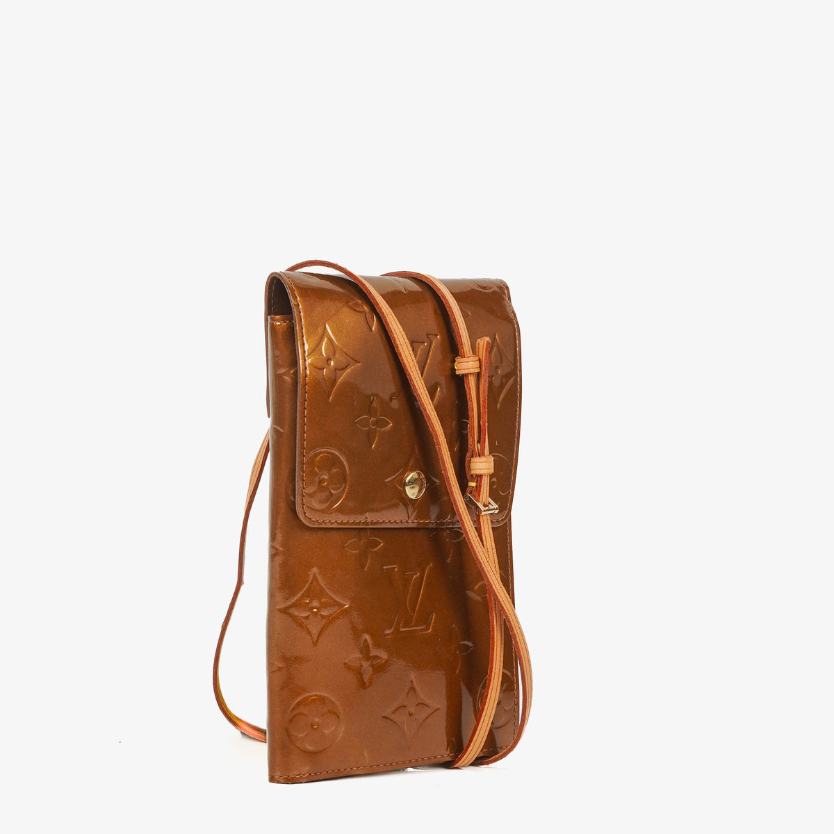 Louis Vuitton Greene Cigarette Case Vernis Shoulder Bag