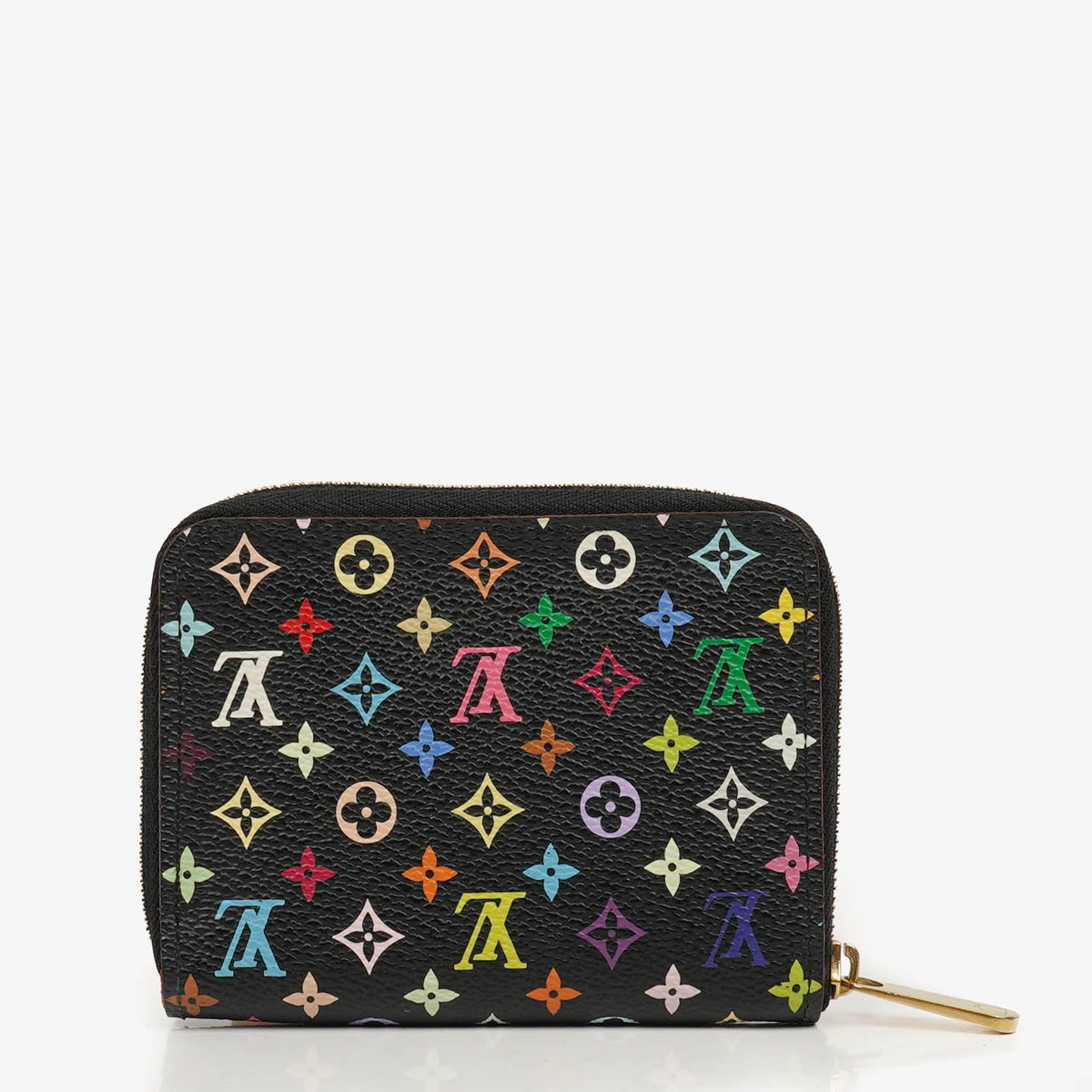 Louis Vuitton Black Takashi Murakami Zippy Coin Purse