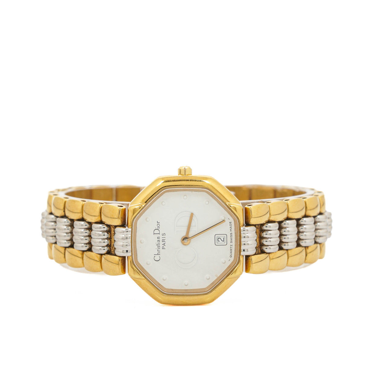 Christian Dior 25mm Octagon Stainless Steel Quartz Watch