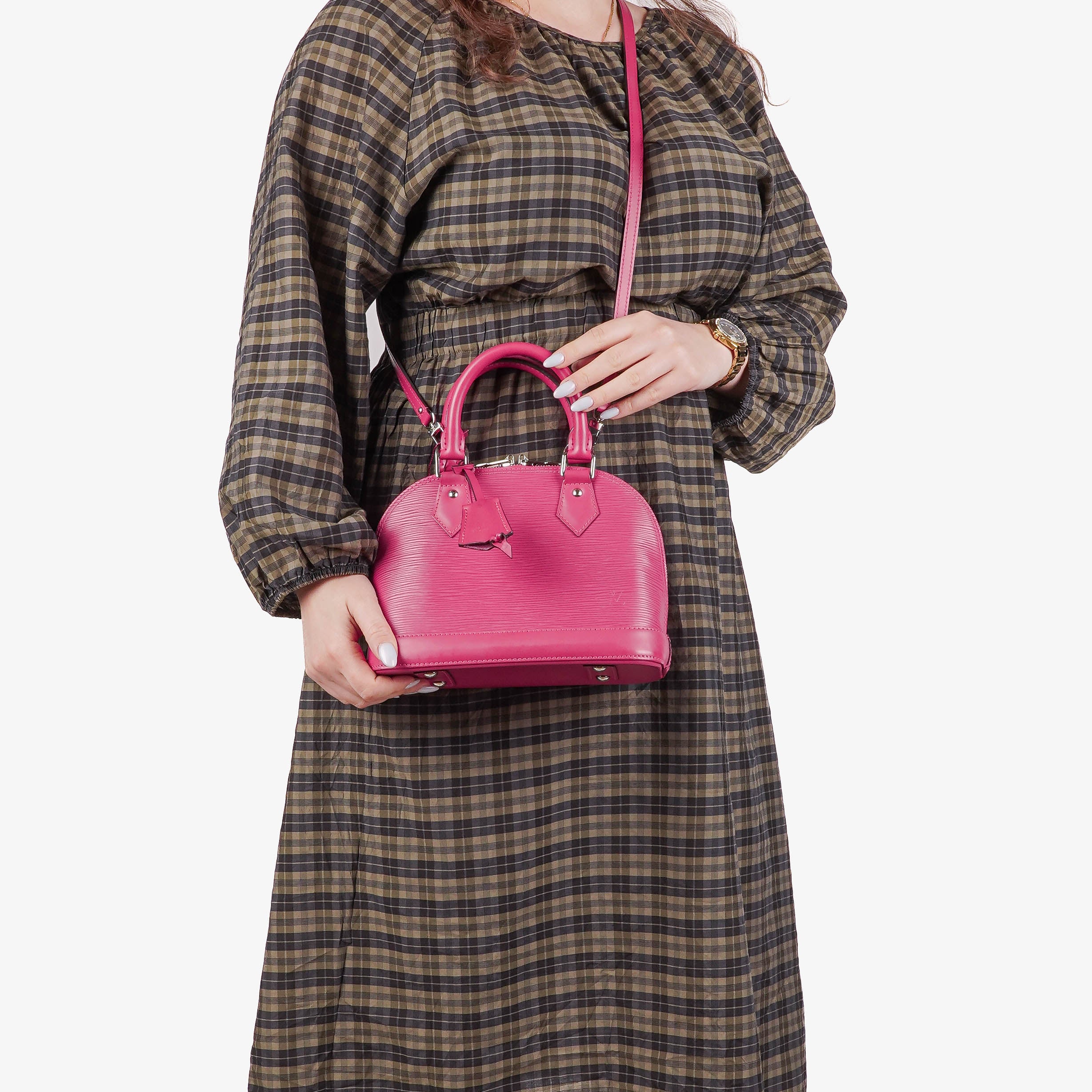 Louis Vuitton Alma BB Pivoine EPI Leder Handtasche