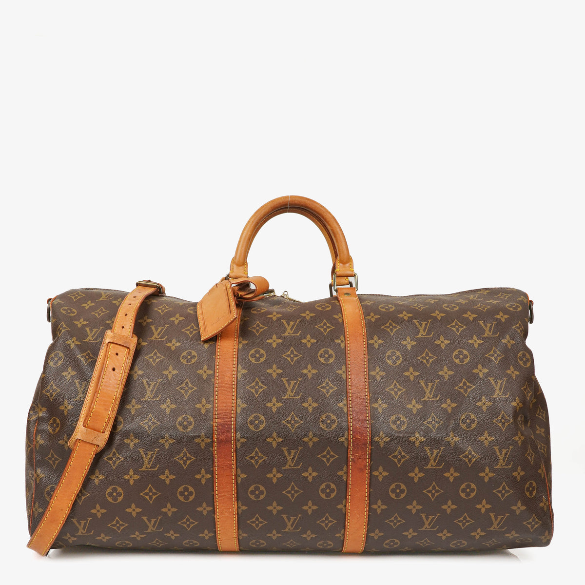 Louis Vuitton Keepall 60 Bandoulière Monogram Canvas Travel Bag