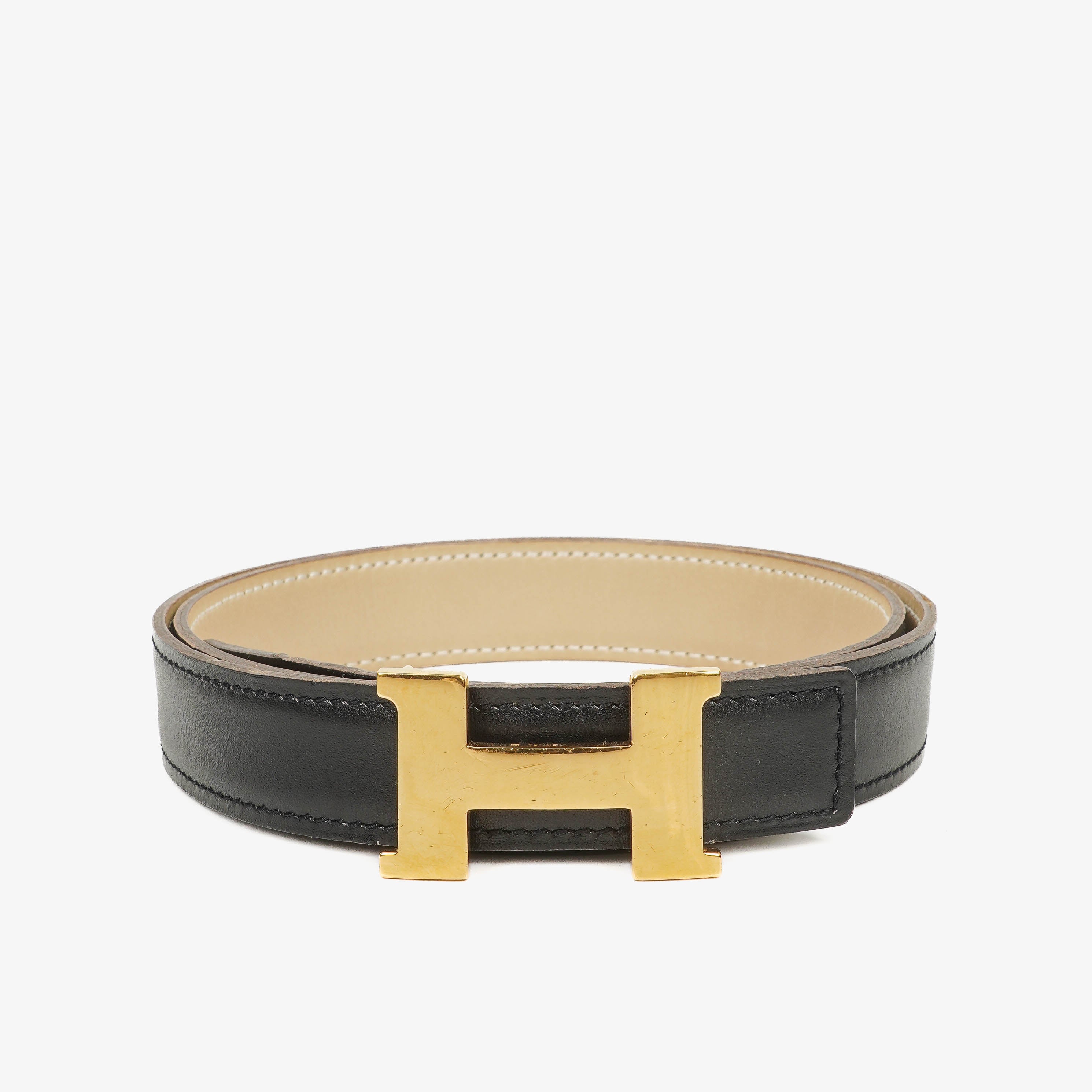 Cinturón Hermes H de cuero 24mm 