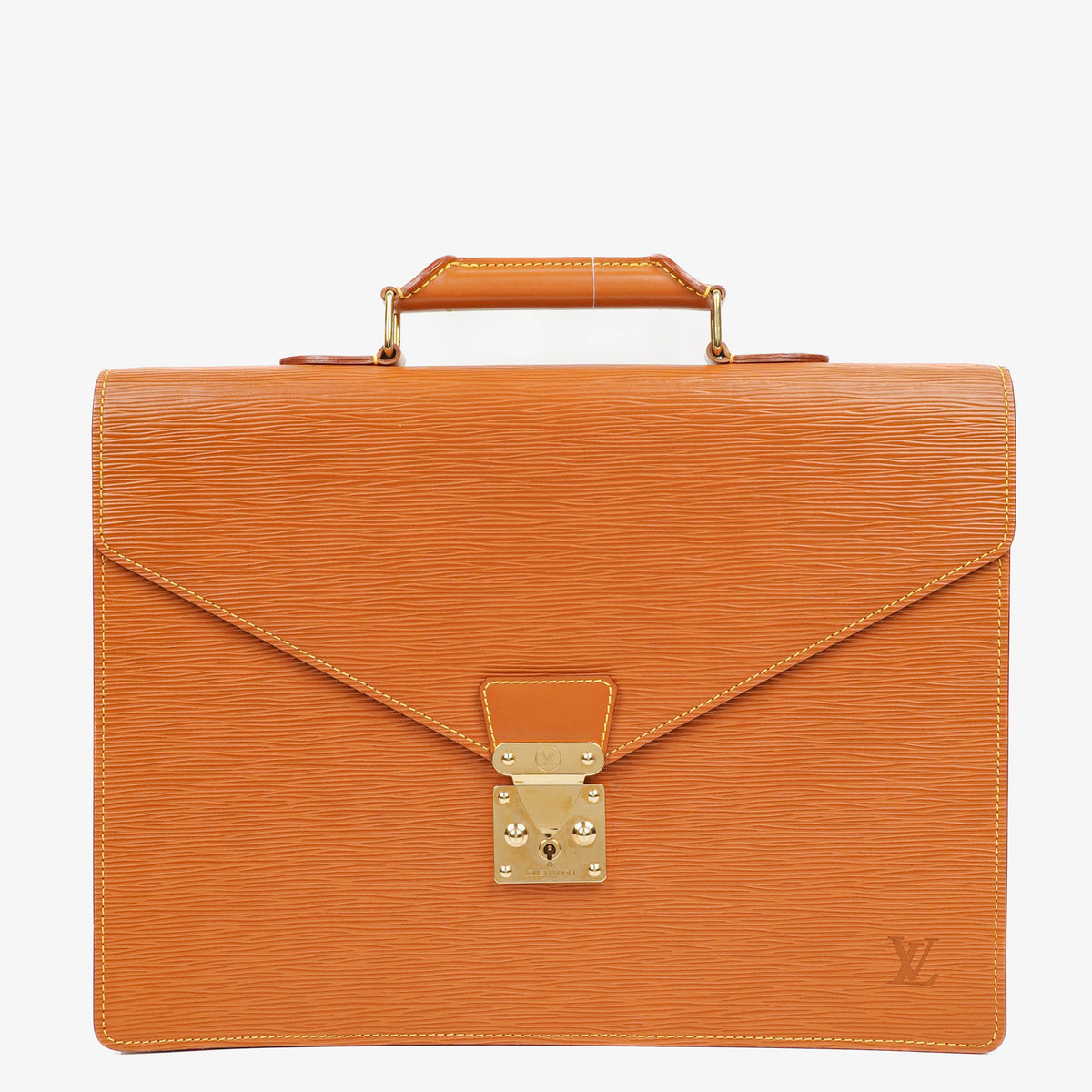 Louis Vuitton Serviette Ambassador Cognac Epi Leather Briefcase, 1996