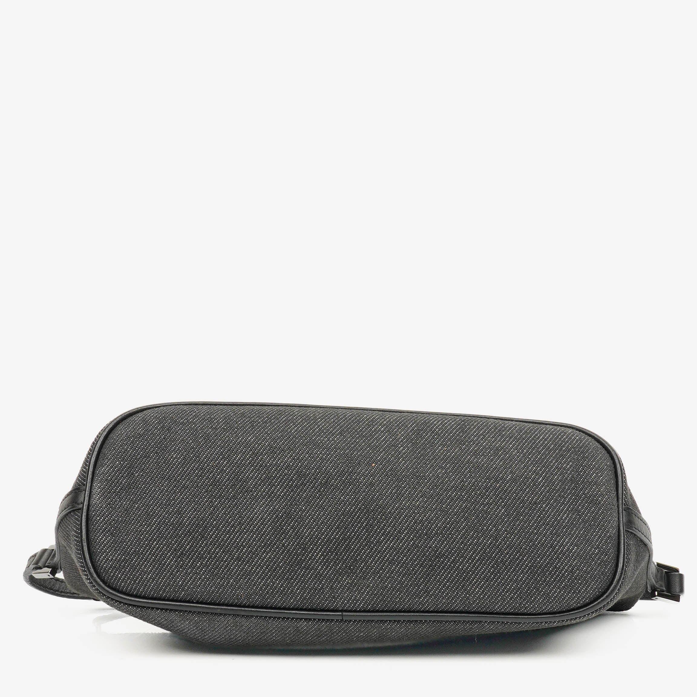 Gucci Black/Grey Baguette Pochette Boat Bag