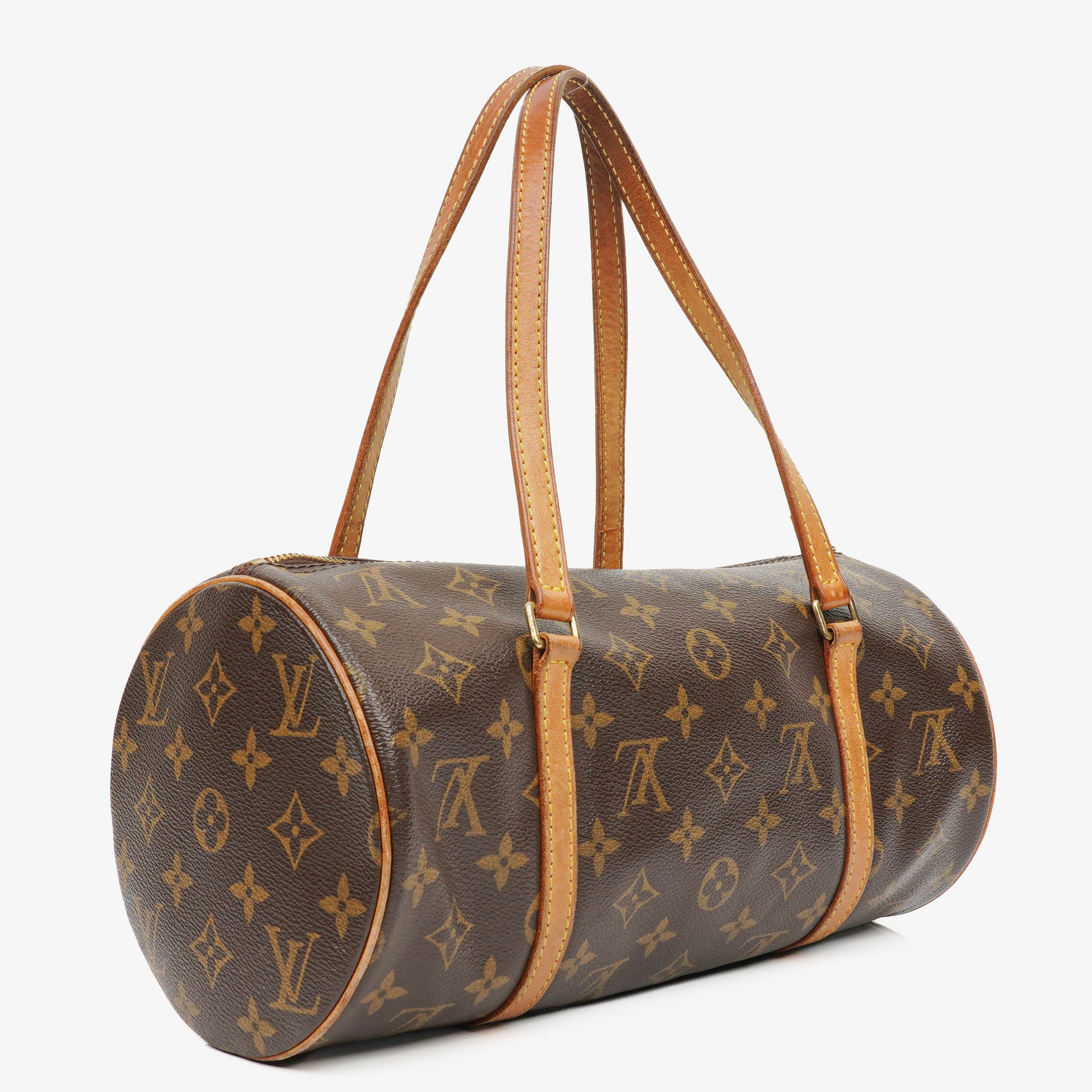 Louis Vuitton Papillon 30 Vintage Monogram Canvas Handbag With Mini Papillon Pochette