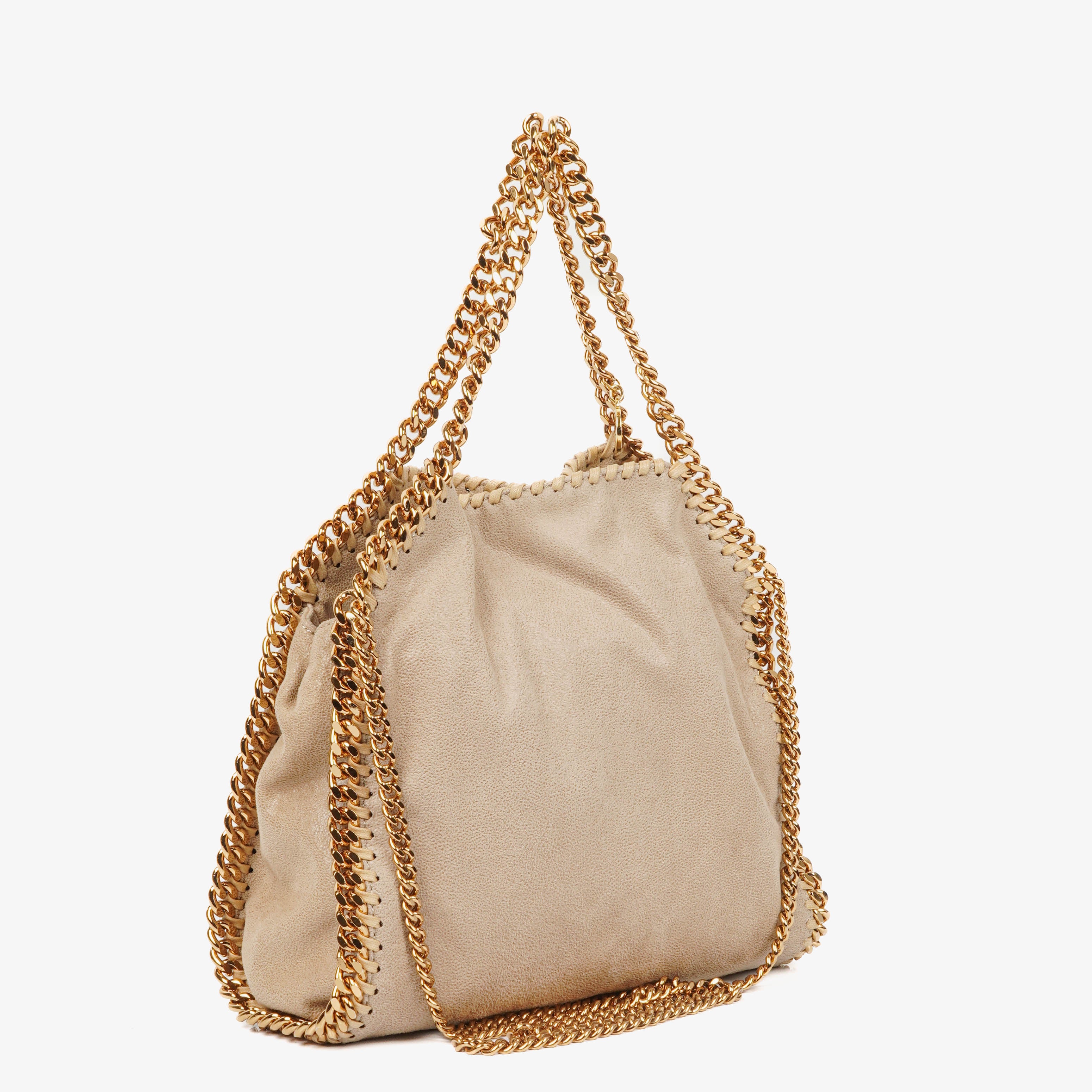 Stella McCartney Falabella Beige Tote Vegan Shaggy Deer