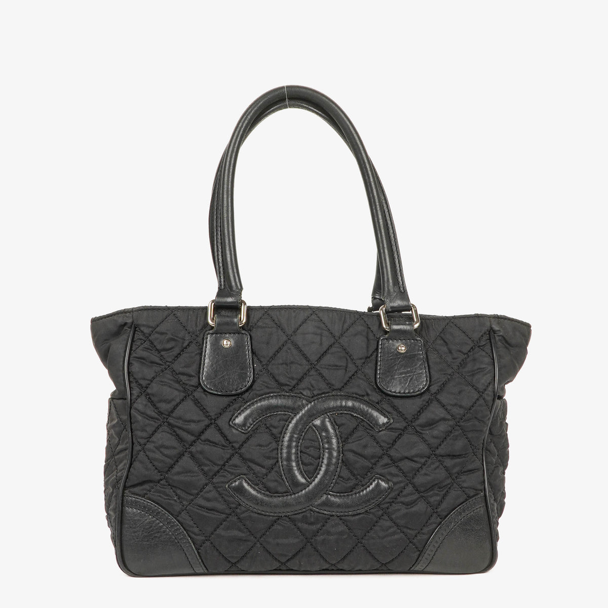 Chanel Black Paris New York Line Tote Bag