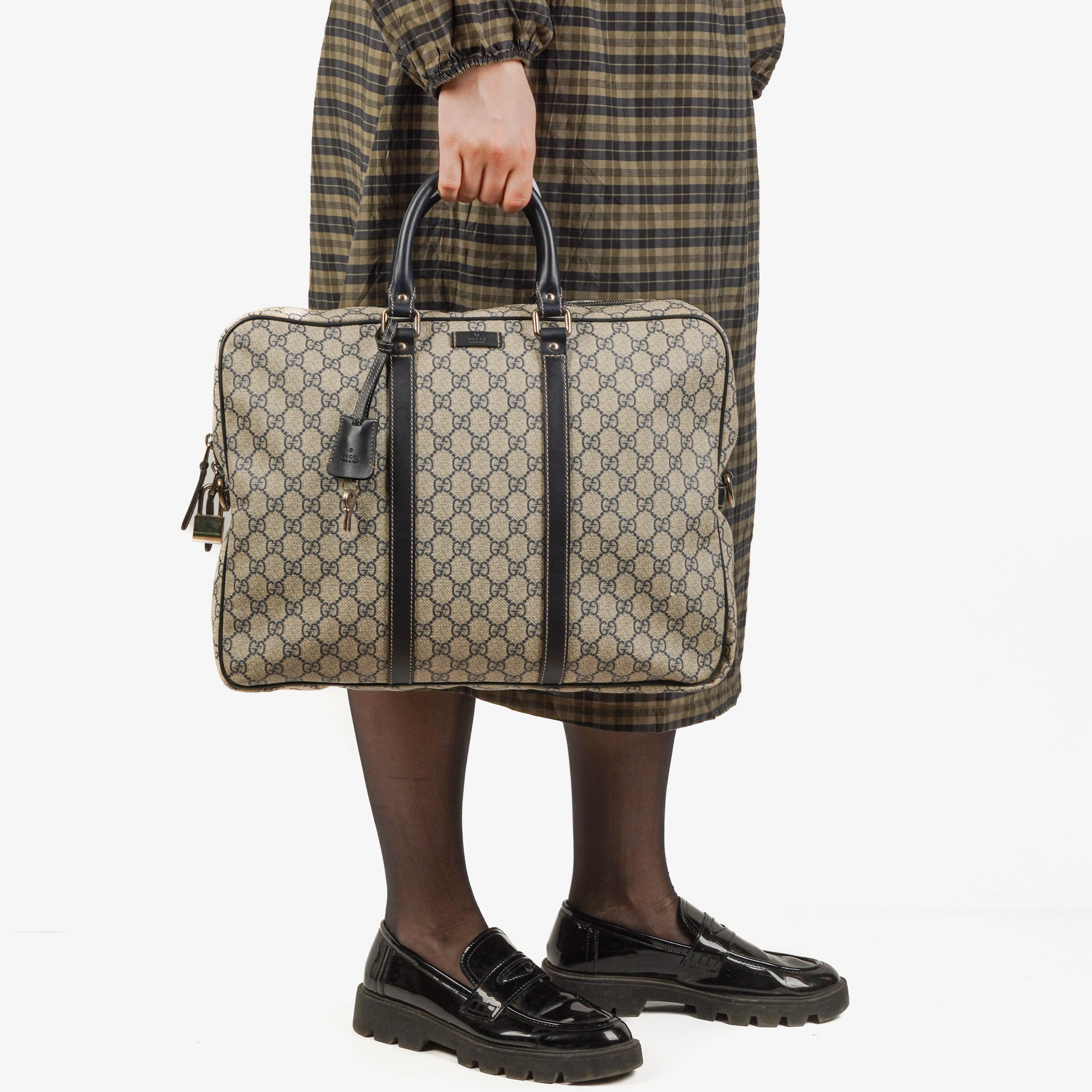 Gucci GG Supreme Canvas Briefcase