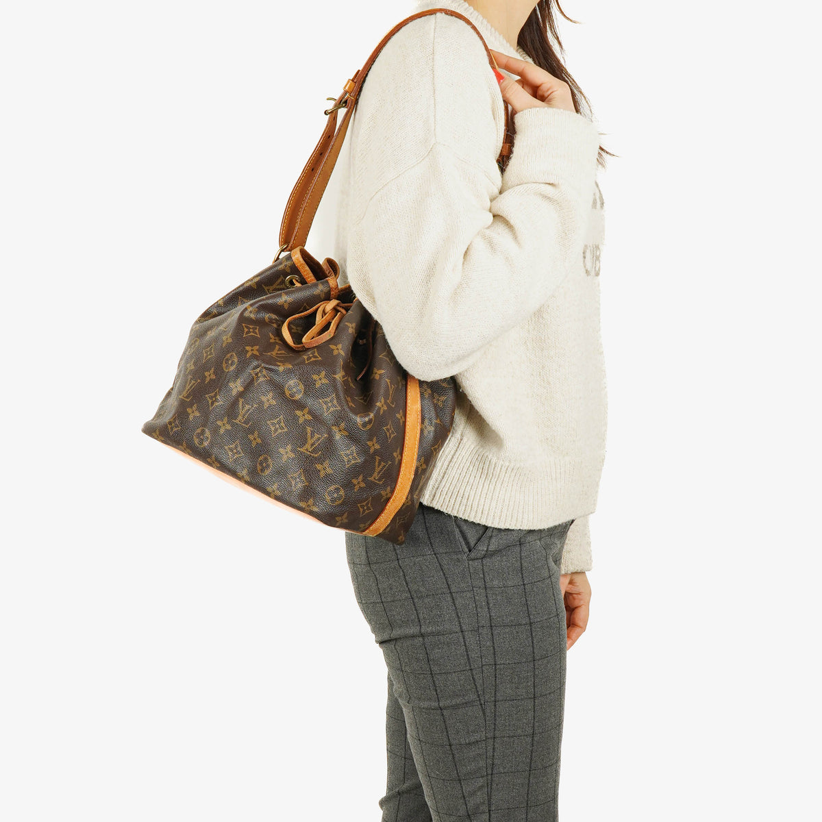 Louis Vuitton Petit Noe Monogram Canvas Shoulder Bag