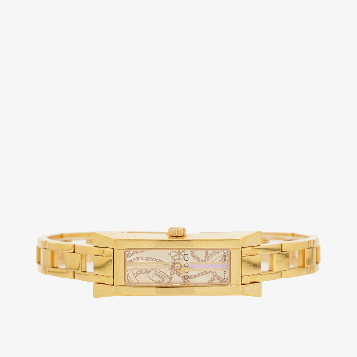 Gucci G-Link 110 Gold-Plated Stainless Steel Watch