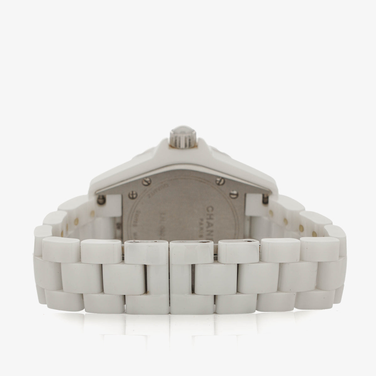 Chanel J12 Stainless Steel White Ceramic 38mm Quartz Watch