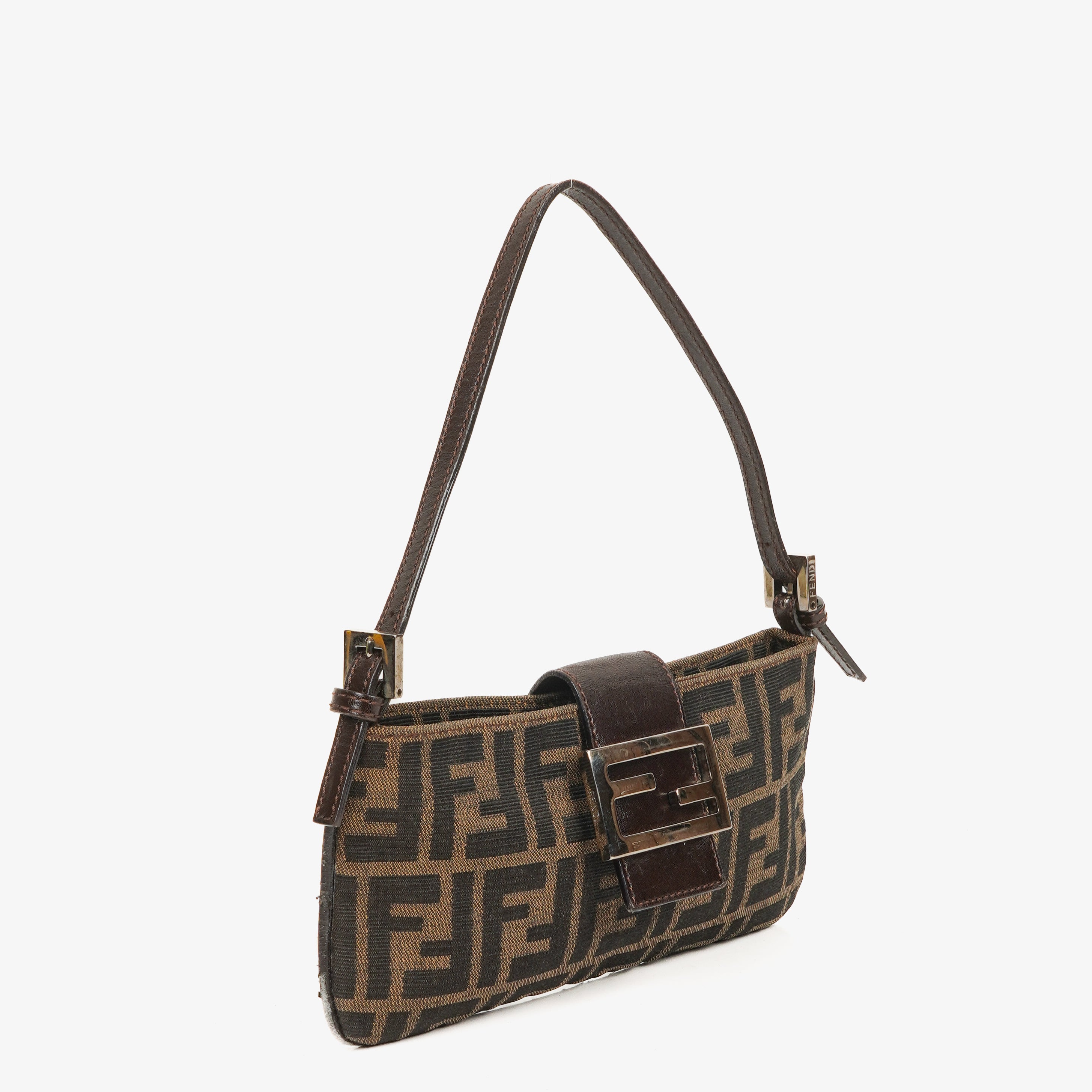 Fendi Zucca Baguette Shoulder Bag