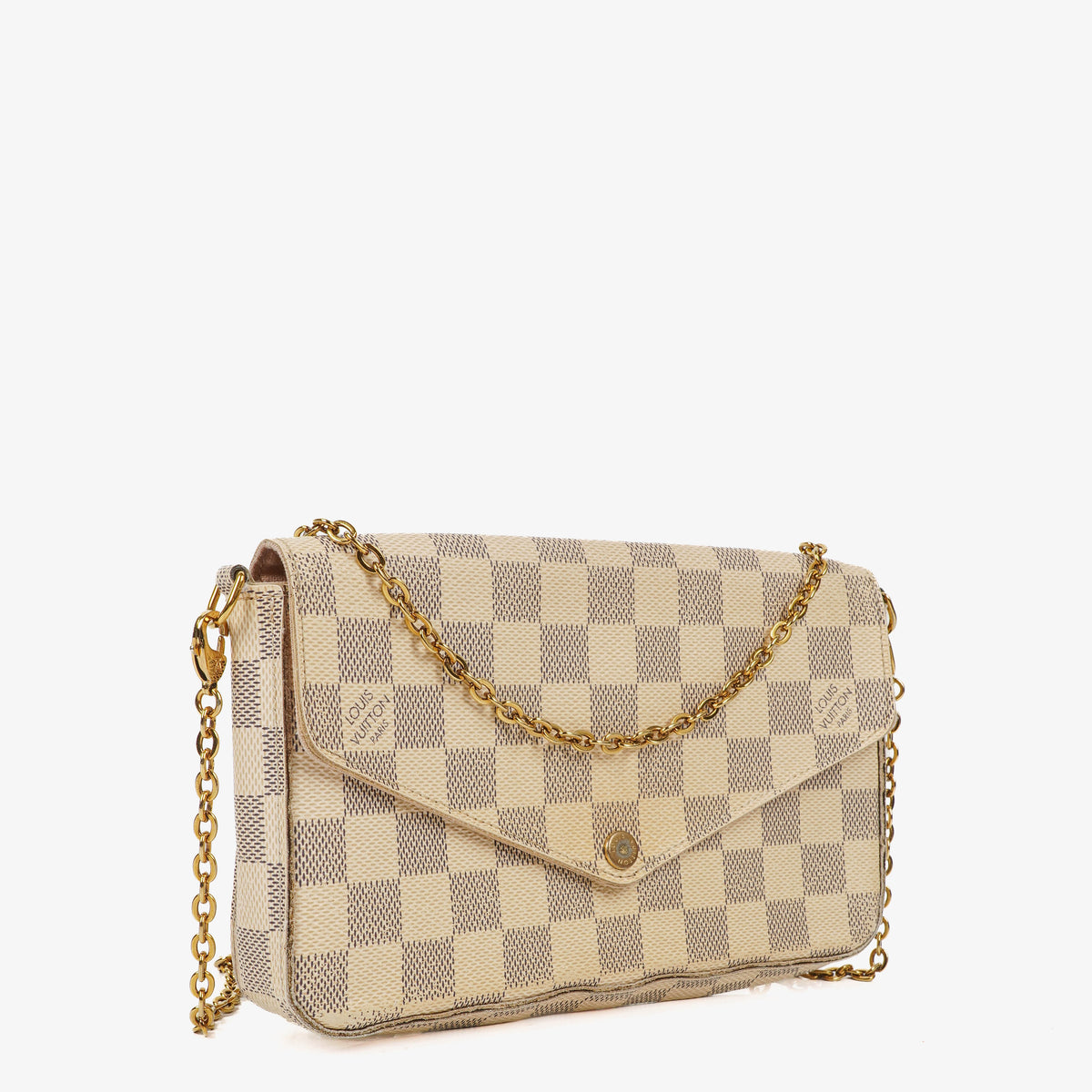 Louis Vuitton Felicie Pochette Damier Azur Canvas Bag
