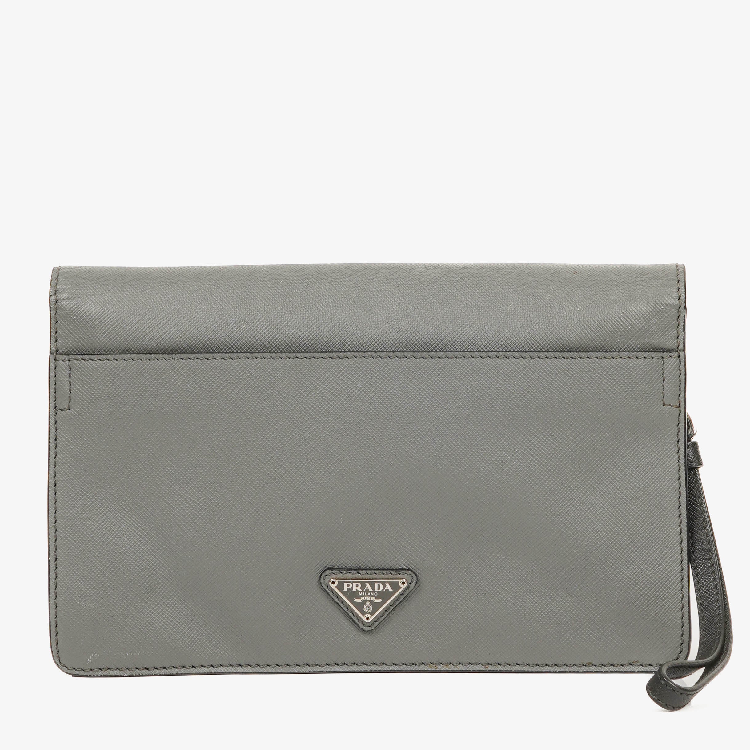 Prada Saffiano Leather Clutch