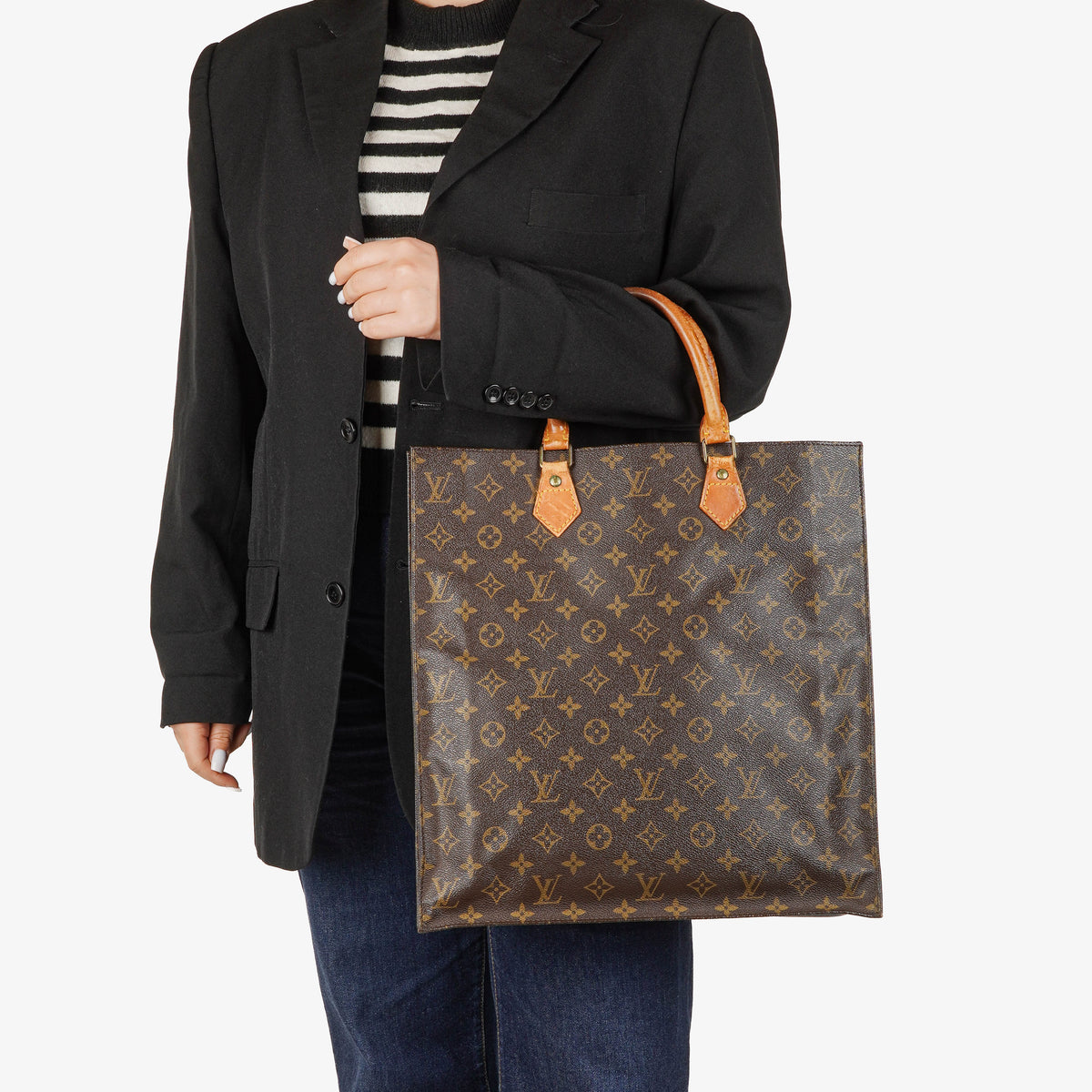 Louis Vuitton Sac Plat Monogram Canvas Bag