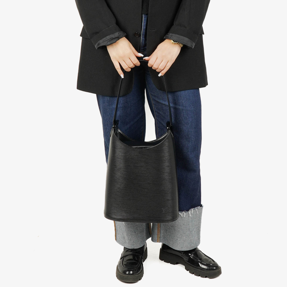 Louis Vuitton Verseau Black Epi Leather Bag