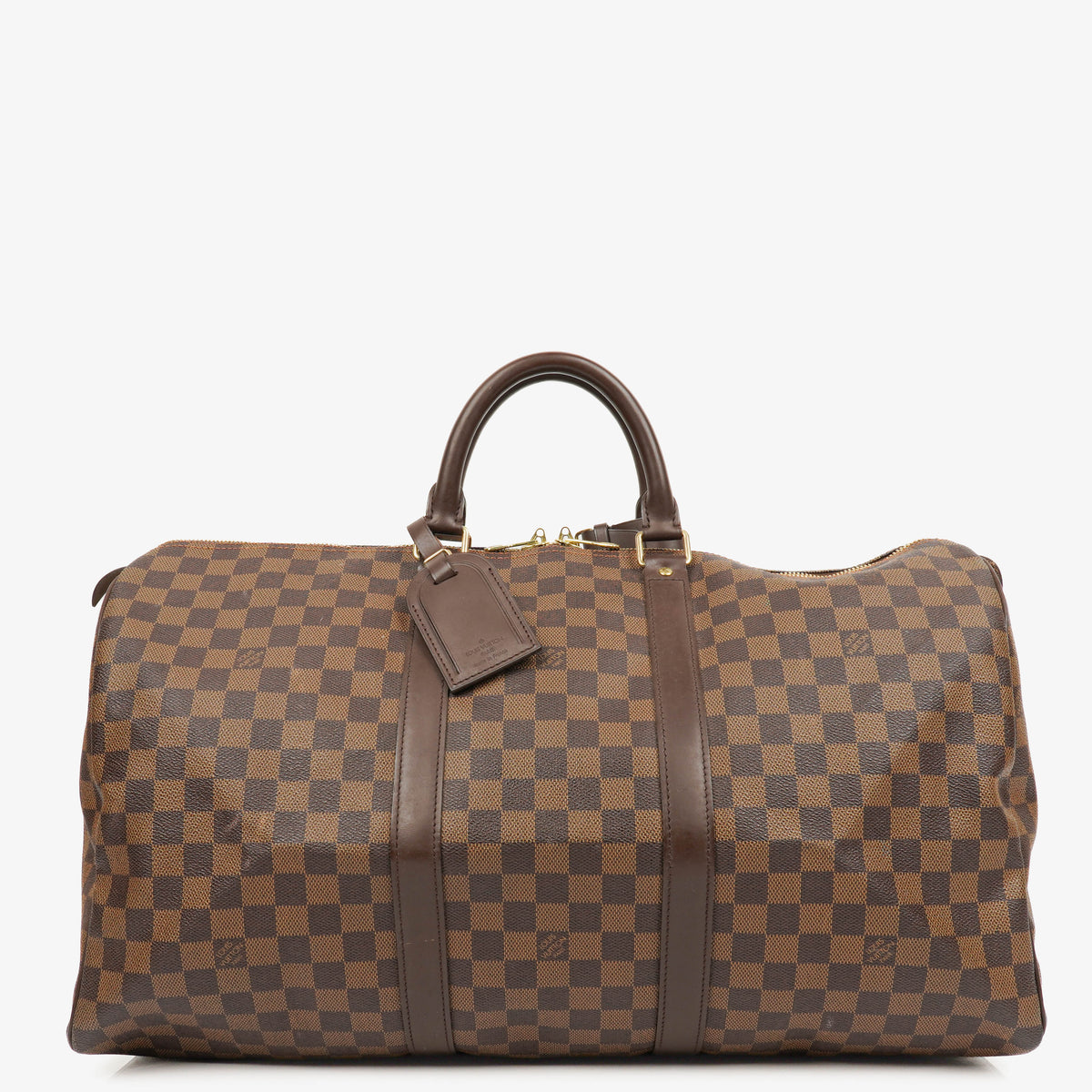 Louis Vuitton Keepall 50 Damier Ebene Travel Bag
