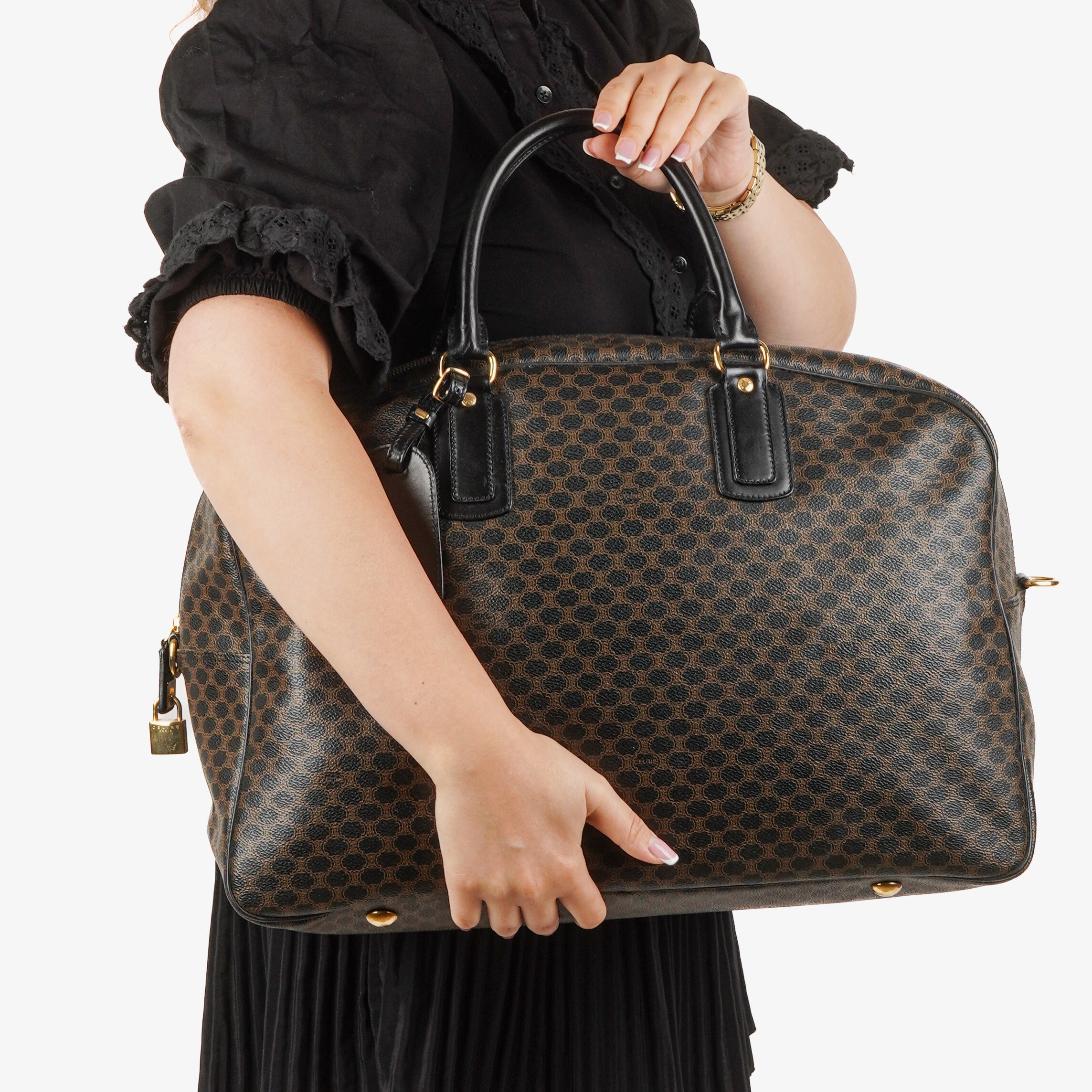 Celine Macadam Black Travel Bag
