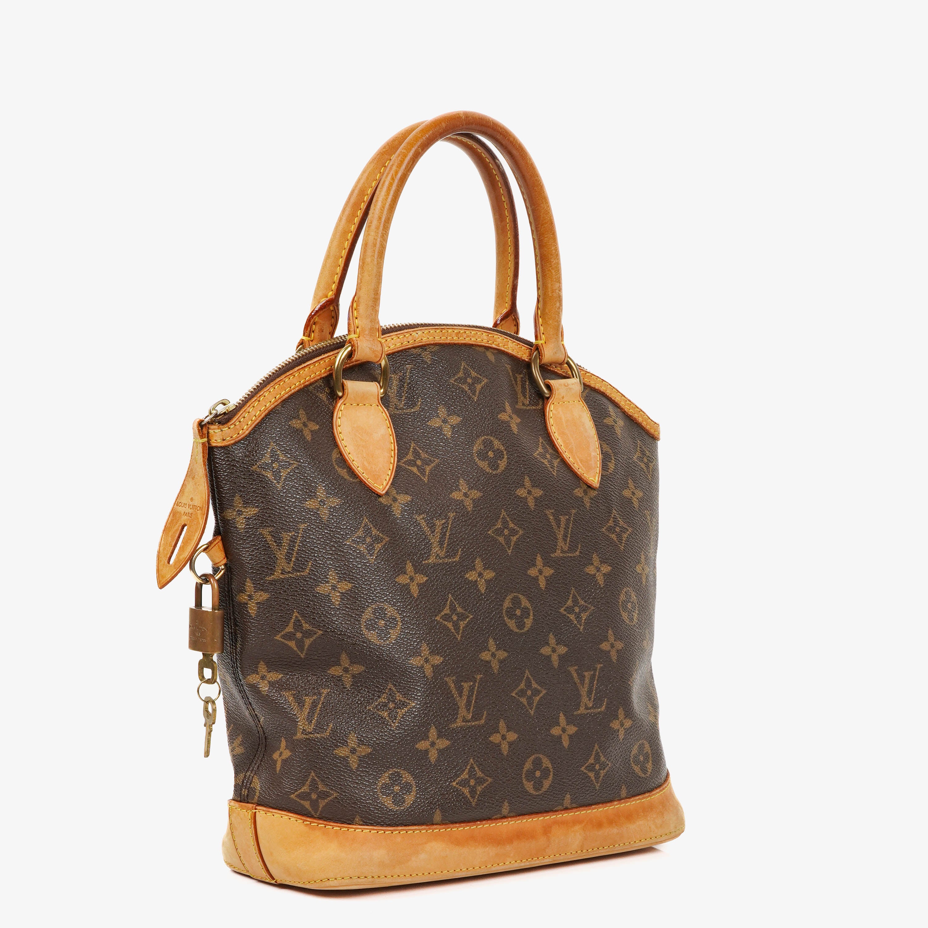 Louis Vuitton Lockit Vertical PM Monogram Canvas Handbag