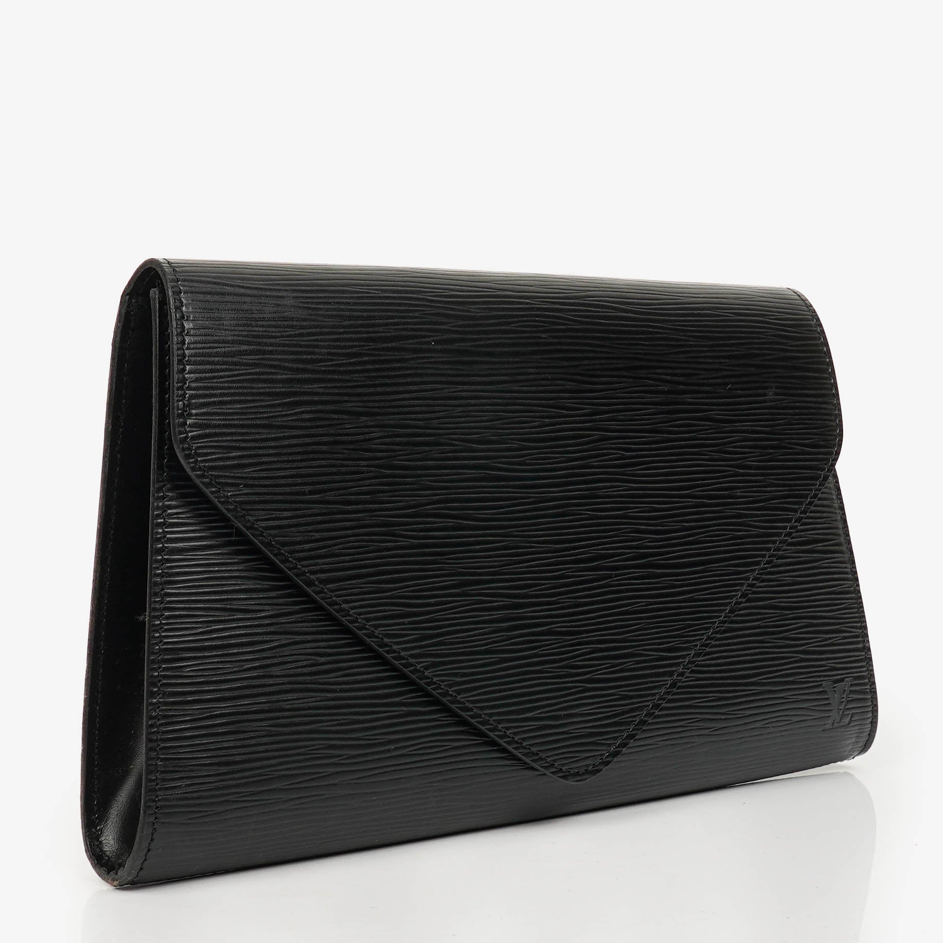 Louis Vuitton Arts-Deco Black EPI Leather Clutch Bag