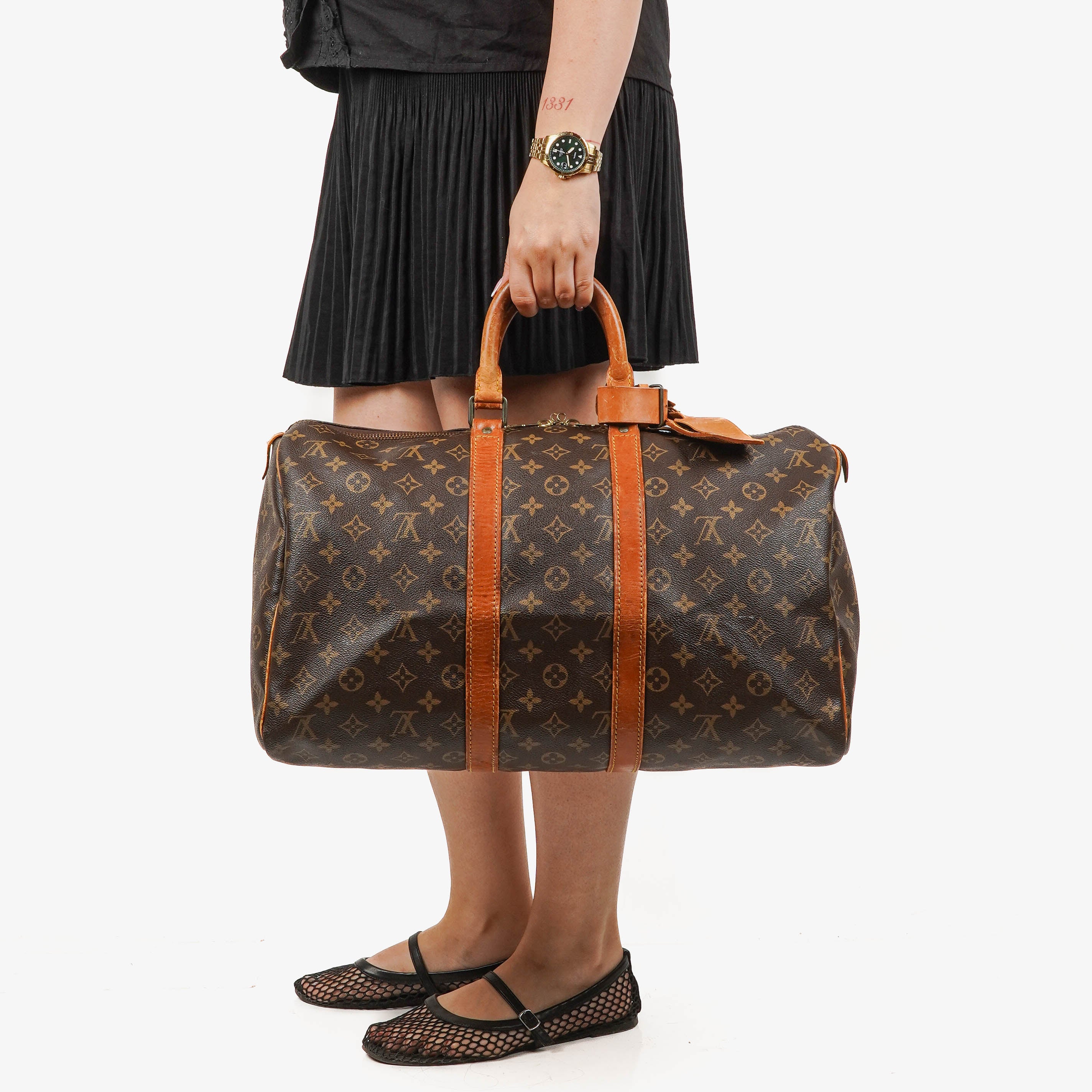 Louis Vuitton Keepall 45 Monogram Canvas Travel Bag