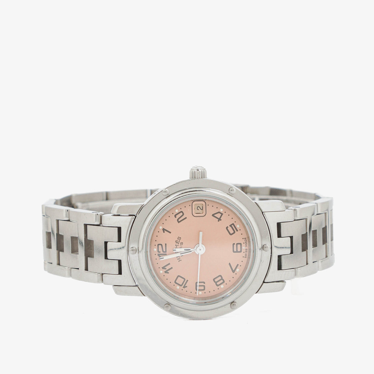 Hermes Clipper Quartz Watch Stainless Steel CL4. 210