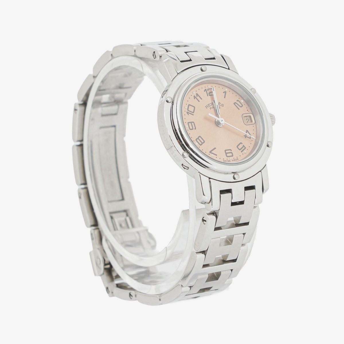 Hermes Clipper Quartz Watch Stainless Steel CL4. 210