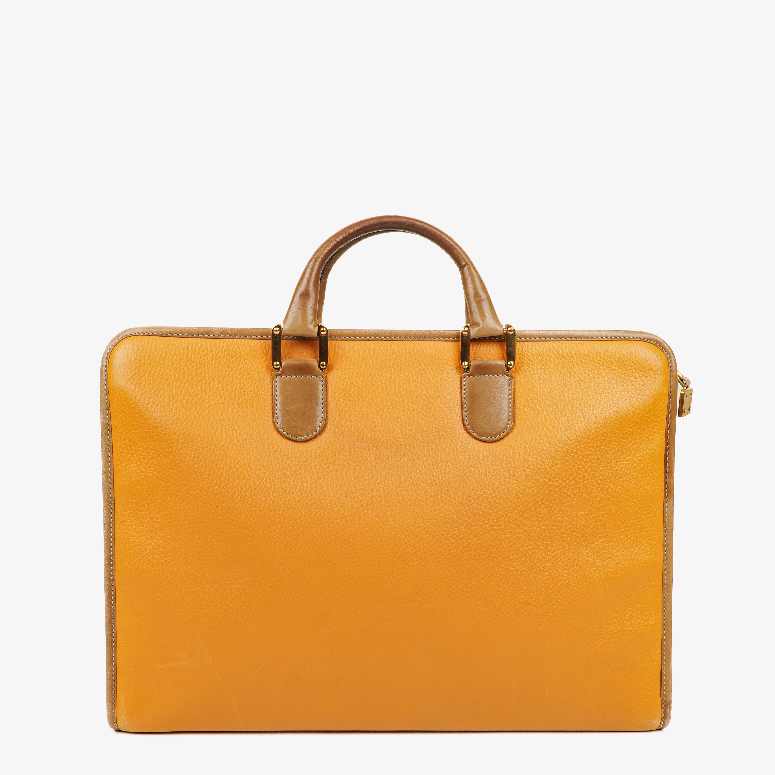 Loewe Brown Leather Anagram Breifcase
