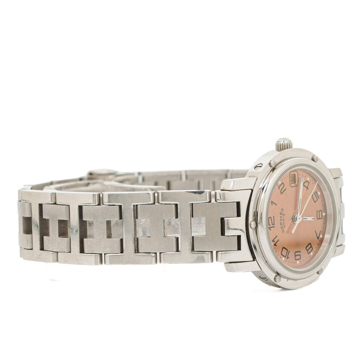 Hermes Clipper Quartz Watch Stainless Steel CL4. 210