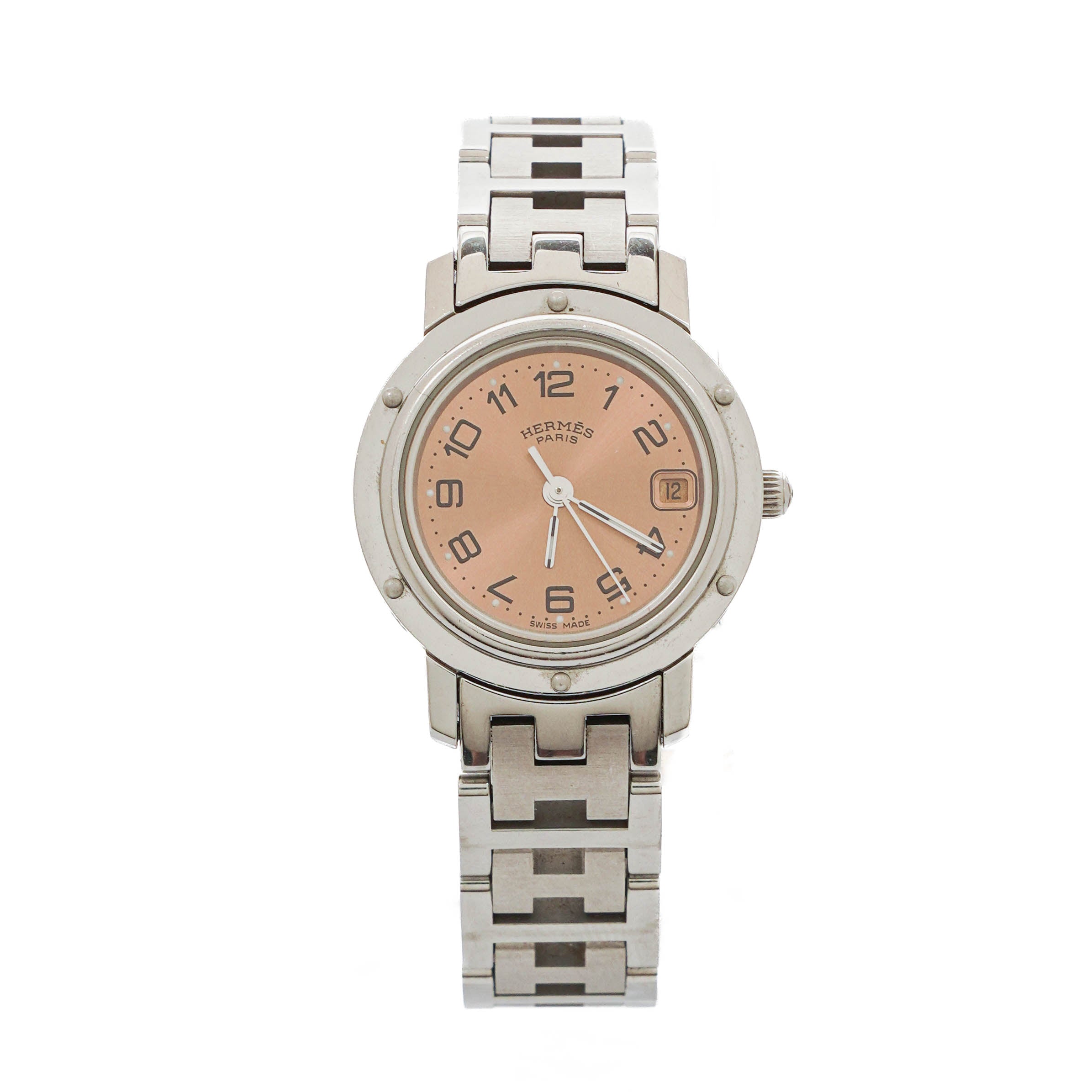 Hermes Clipper Quartz Watch Stainless Steel CL4. 210