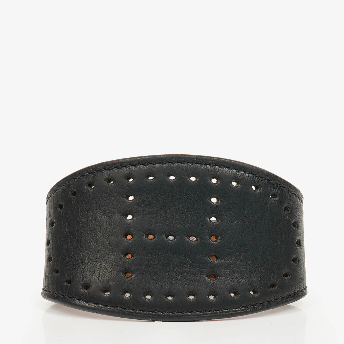 Hermès Black Leather Evelyne Bracelet