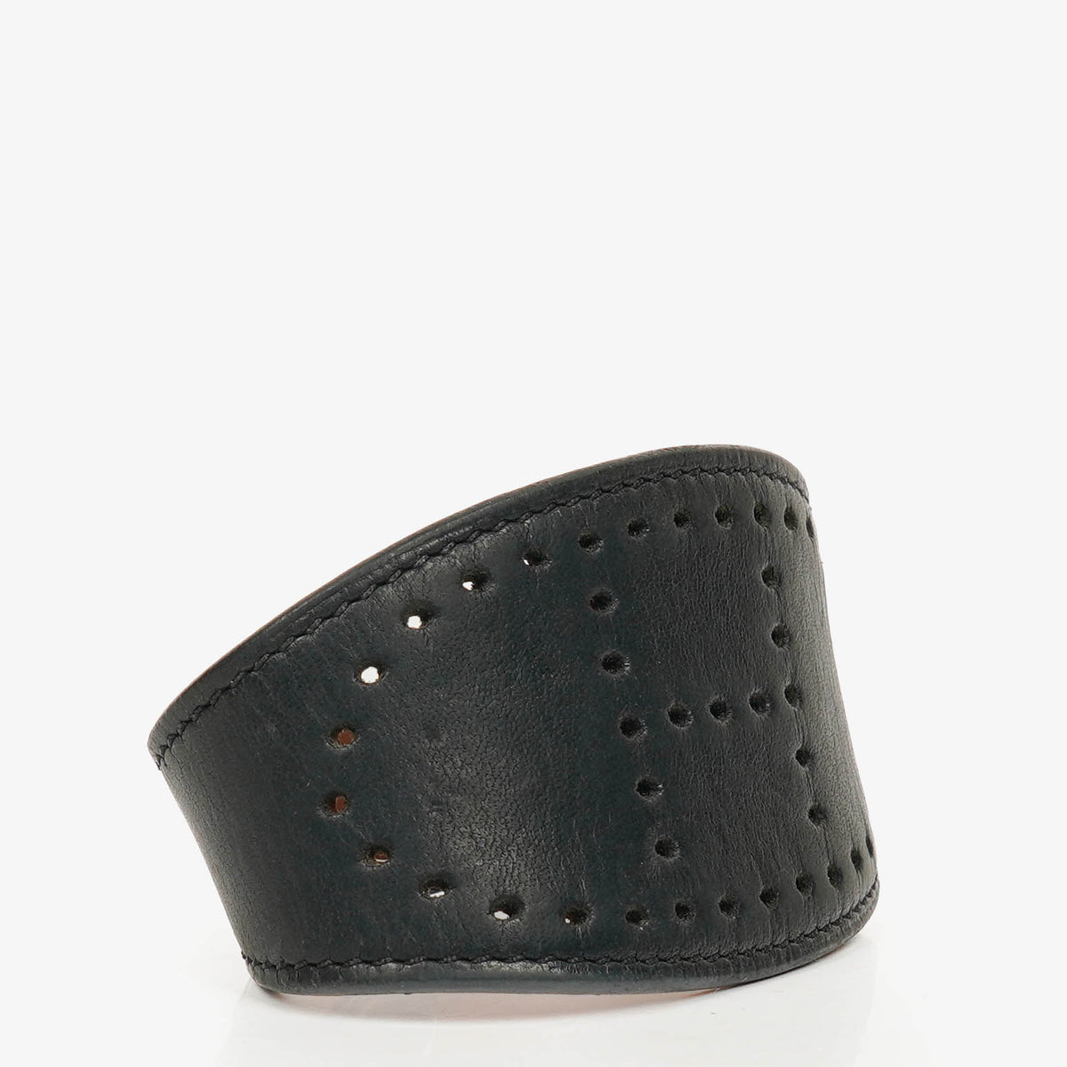 Hermès Black Leather Evelyne Bracelet