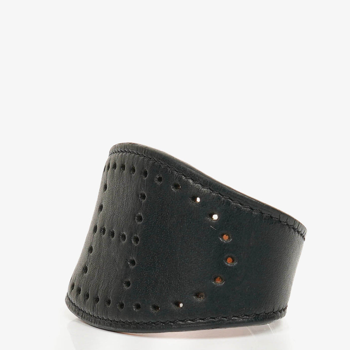 Hermès Black Leather Evelyne Bracelet