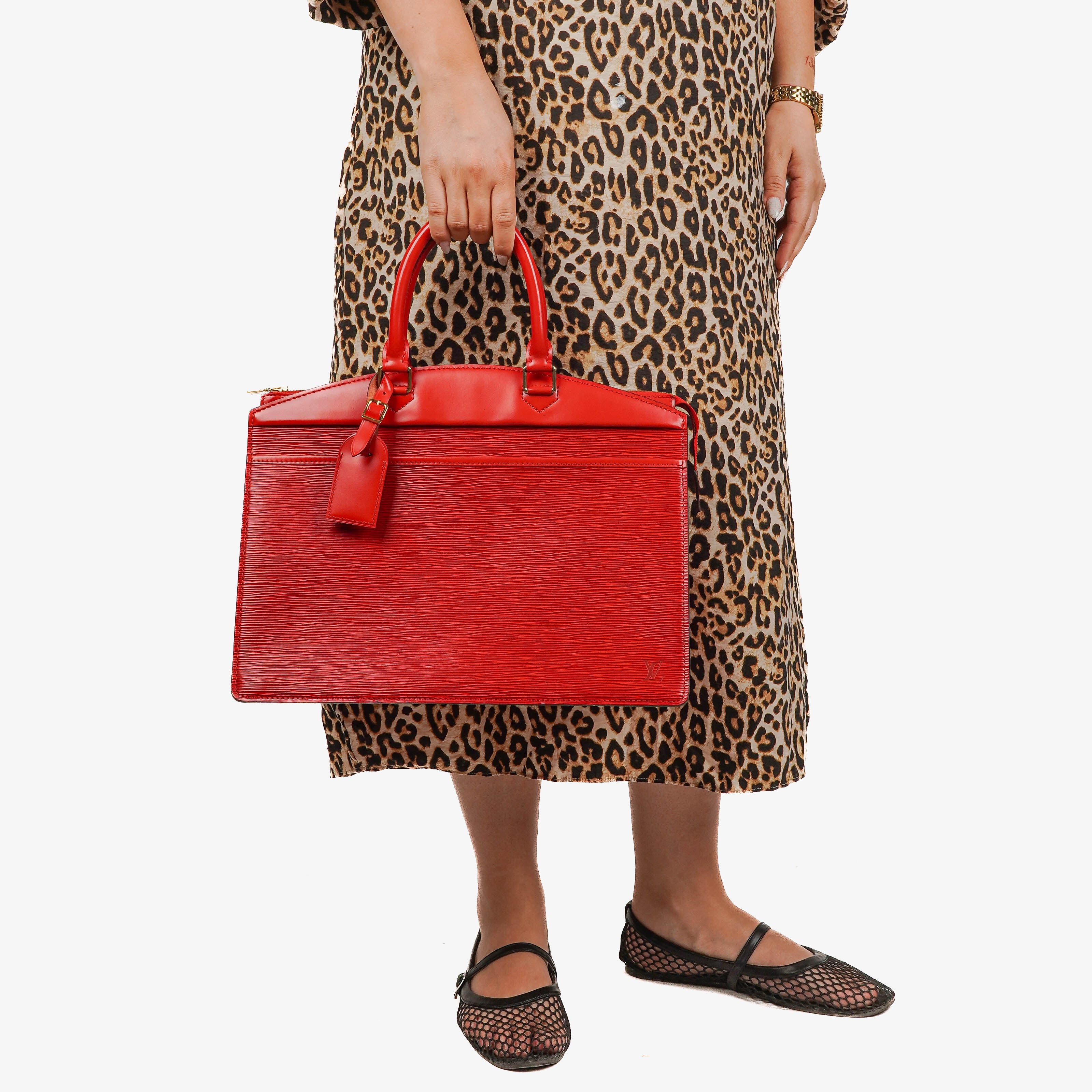 Louis Vuitton Riviera Red EPI Leather Shouder Bag